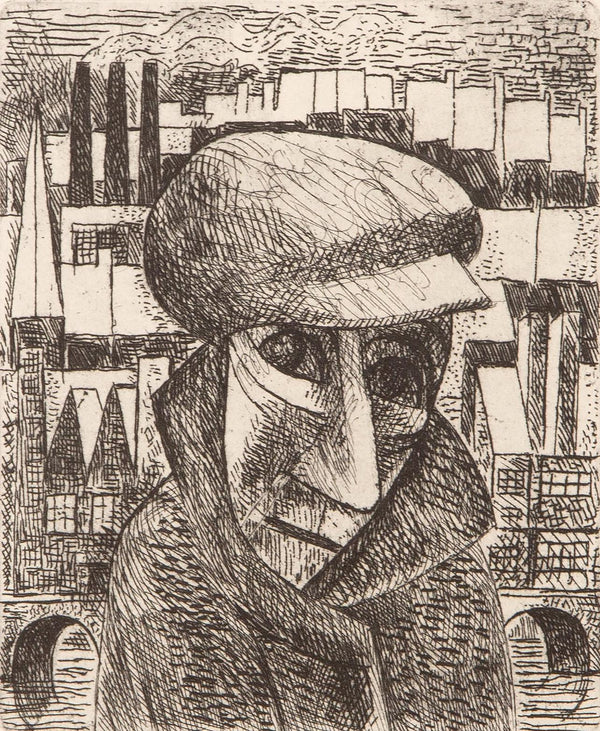 Marcel Gromaire, Composition, Vers un monde volage, Limited Edition Etching