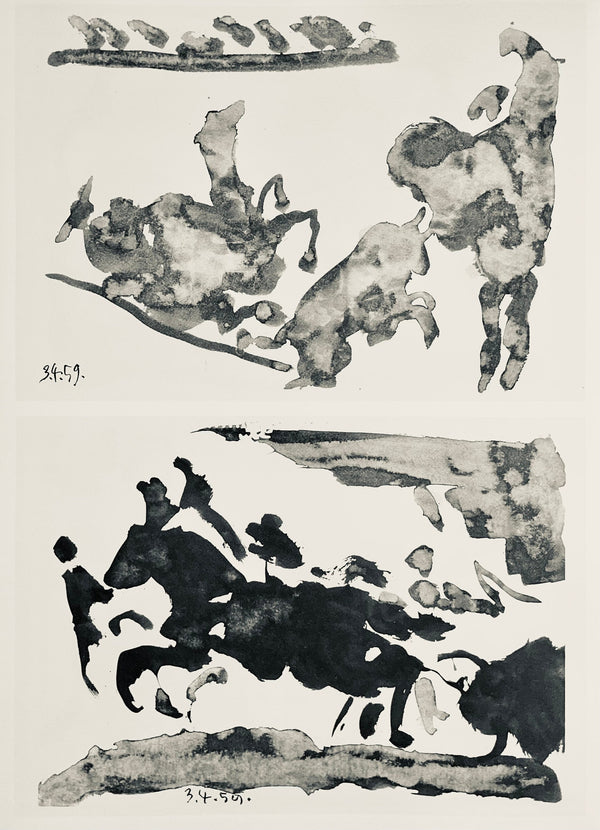 Pablo Picasso, Composition (Bloch 1276; Czwiklitzer 23), Toros y Toreros, Limited Edition Lithograph