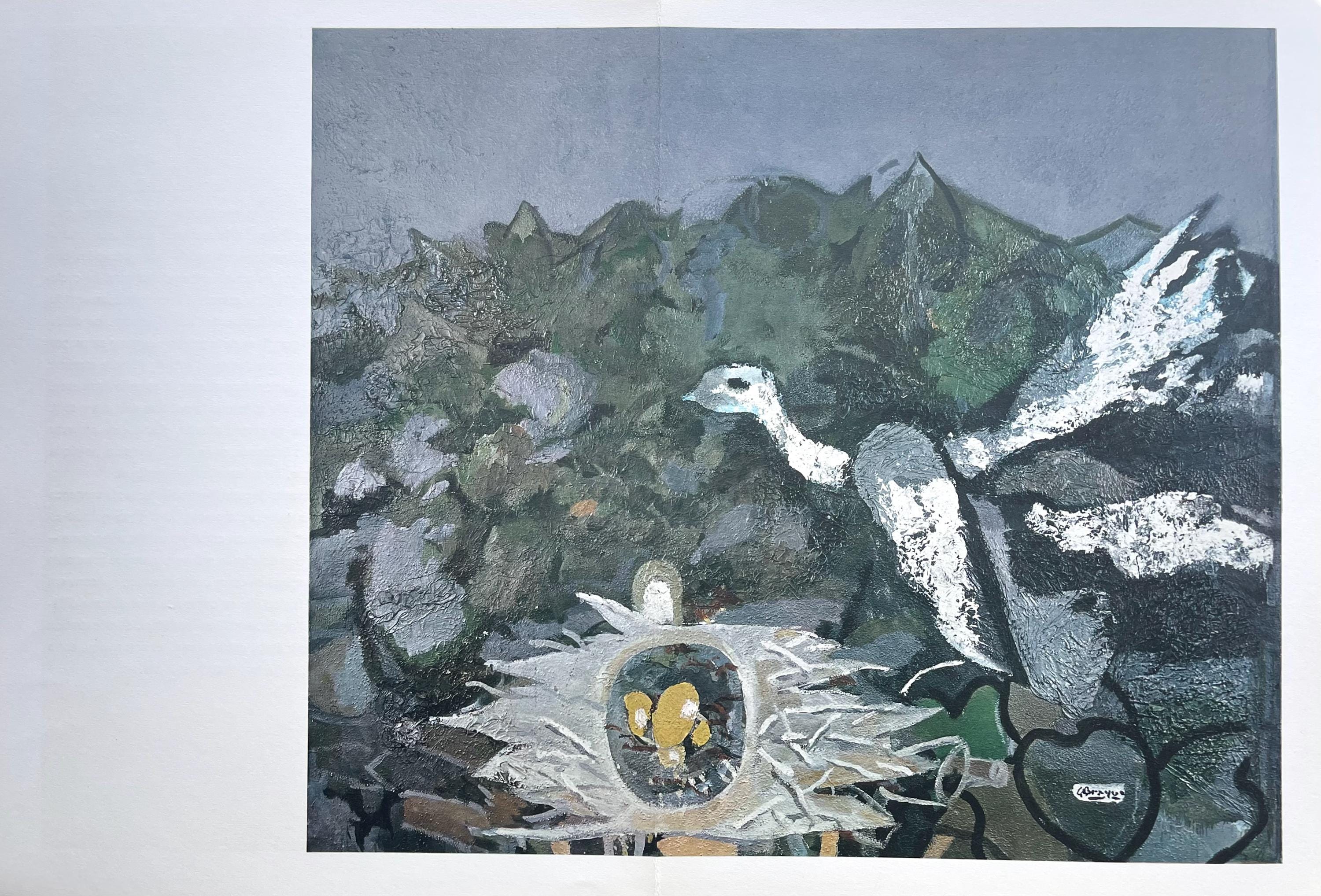 Georges Braque, Le nid dans le feuillage, l’Hommage à Georges Braque, Derrière le miroir, Limited Edition Lithograph