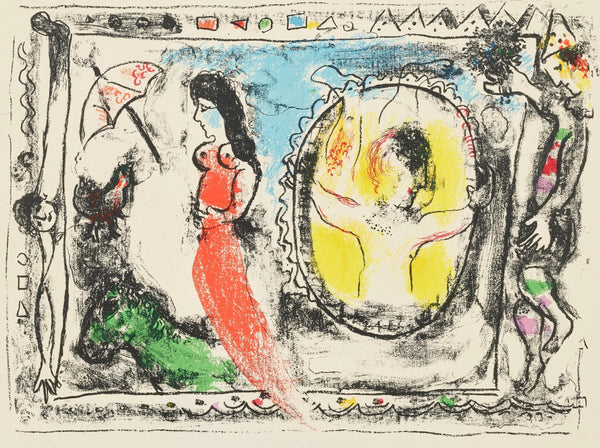 Marc Chagall, Composition (Mourlot 411; Cramer 59), Derrière le miroir, Limited Edition Lithograph
