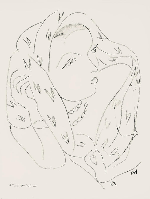 Henri Matisse, Série L, var. 16 (Duthuit 9), Henri Matisse, Dessins, Thèmes et variations, Limited Edition Lithograph