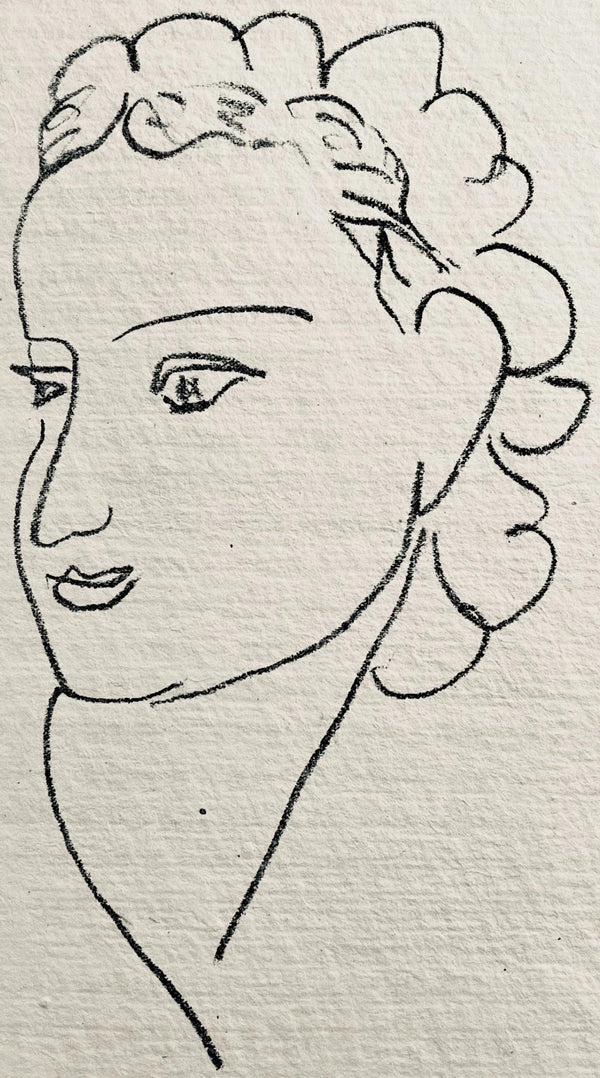 Henri Matisse, Lithographie V (Duthuit 20), Repli, Gravures de Henri Matisse, Limited Edition Lithograph