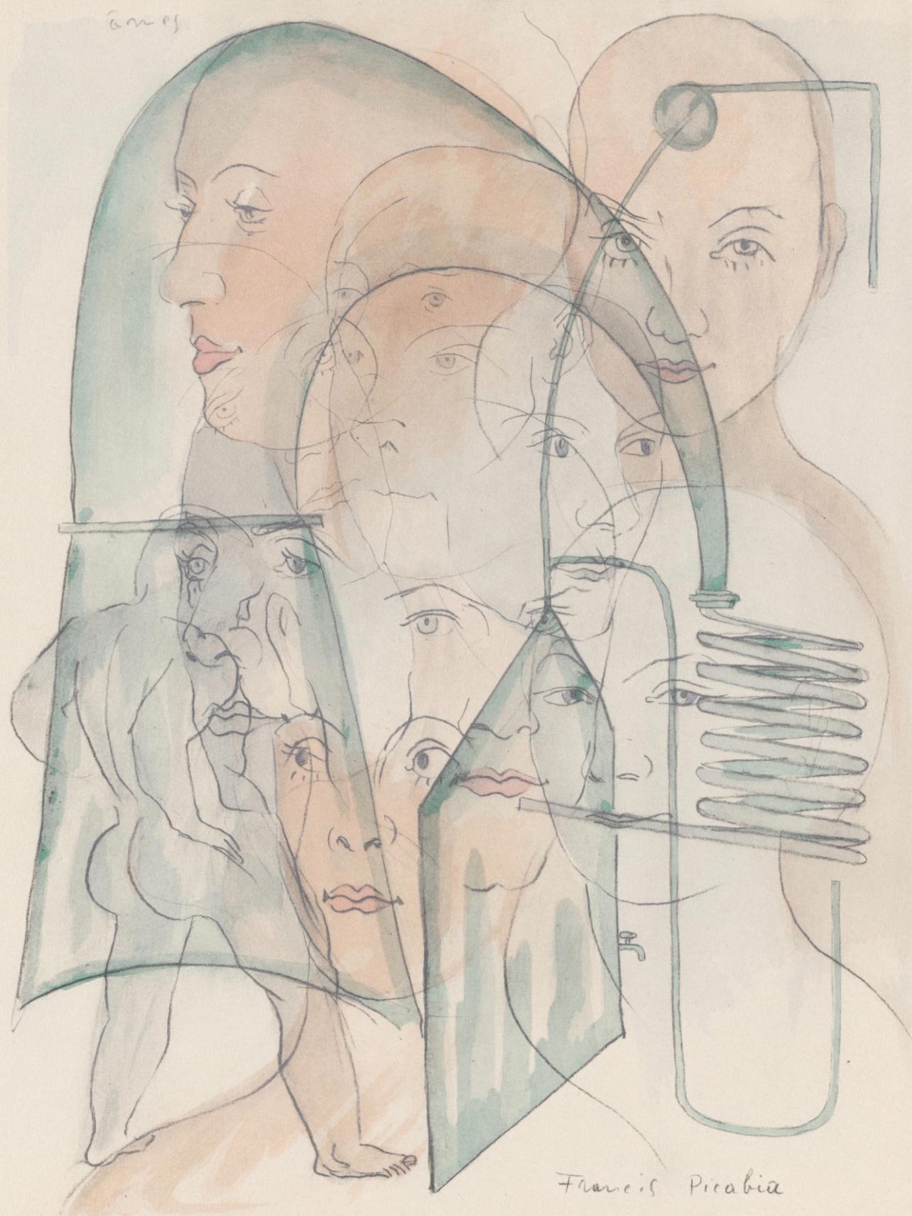 Francis Picabia, Composition, Le Peseur d'âmes (The Weigher of Souls), Limited Edition Lithograph
