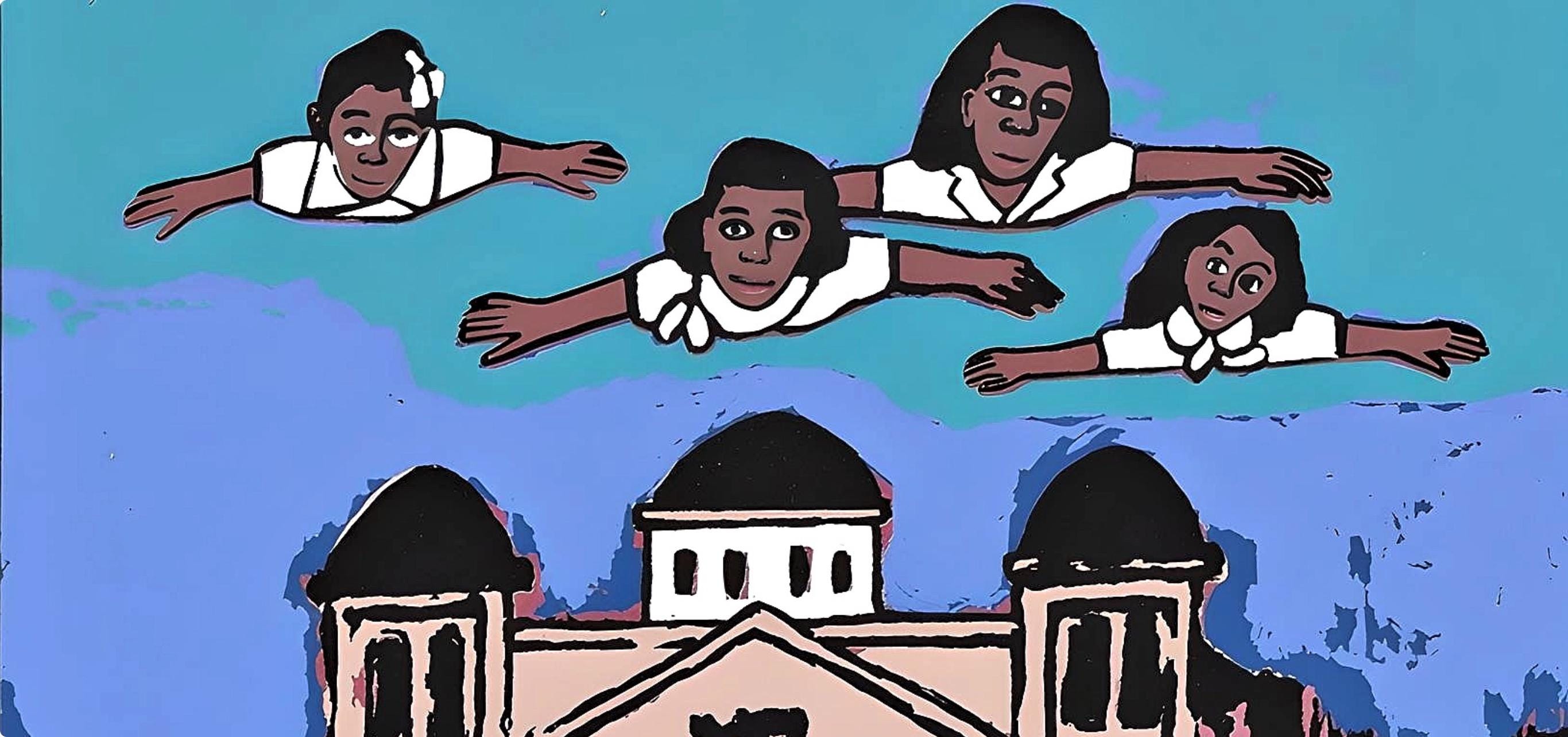 Faith Ringgold, Four Little Girls Bombed in a Church, Letter from Birmingham City Jail, Limited Edition Silkscreen