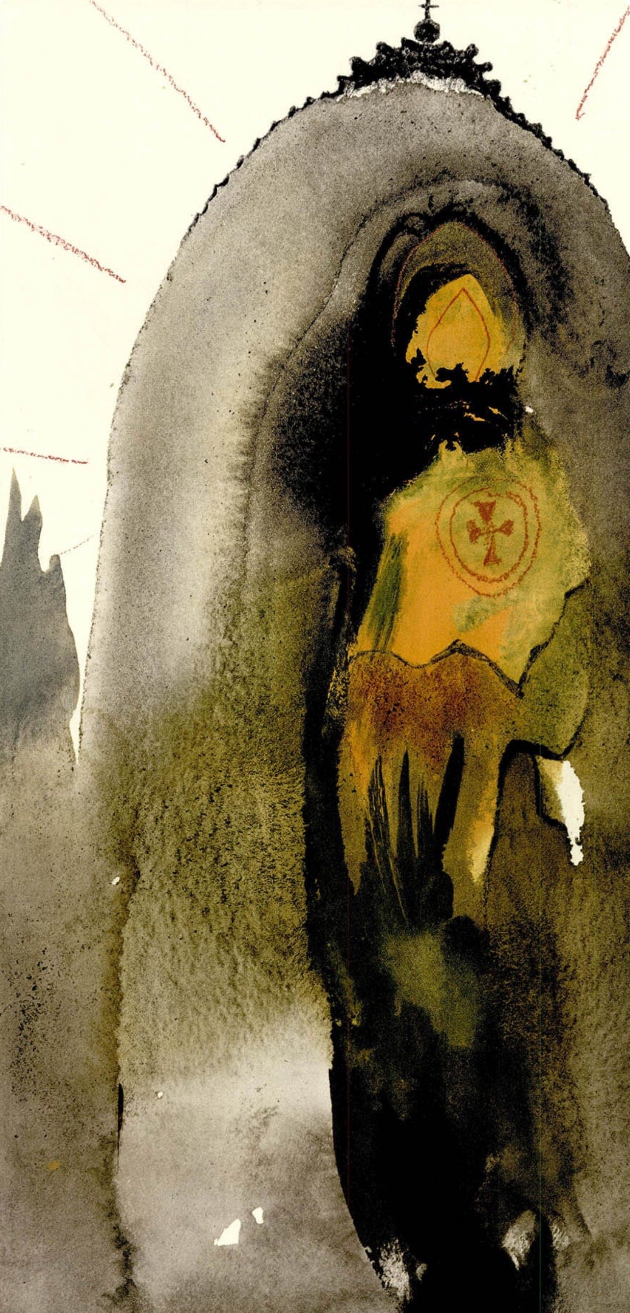Salvador Dali, Composition (Michler/Löpsinger 1600; Field 69-3), Biblia Sacra, Limited Edition Lithograph