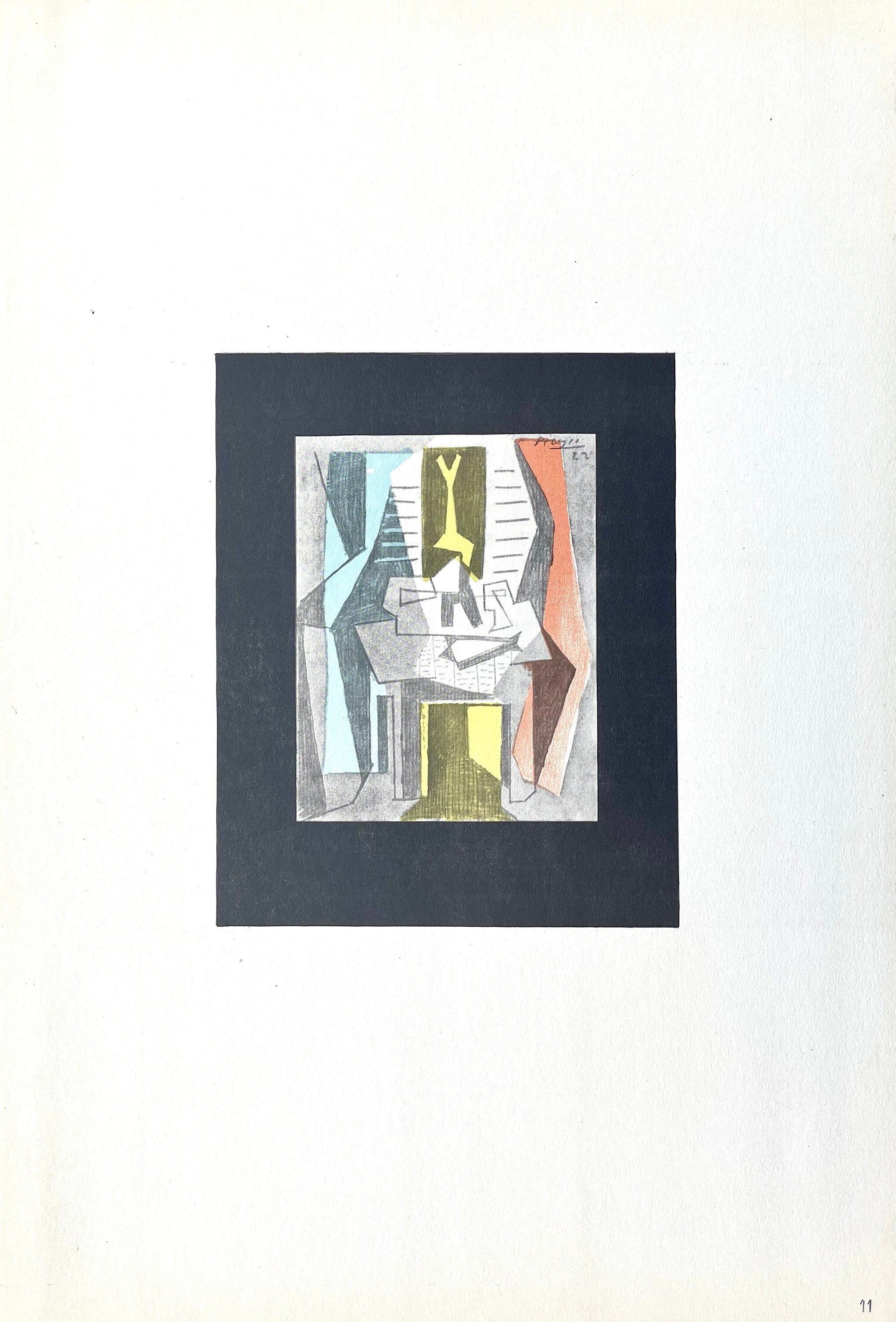 Pablo Picasso, Table before Window (Orozco 95), Picasso: Fifteen Drawings, Limited Edition Lithograph