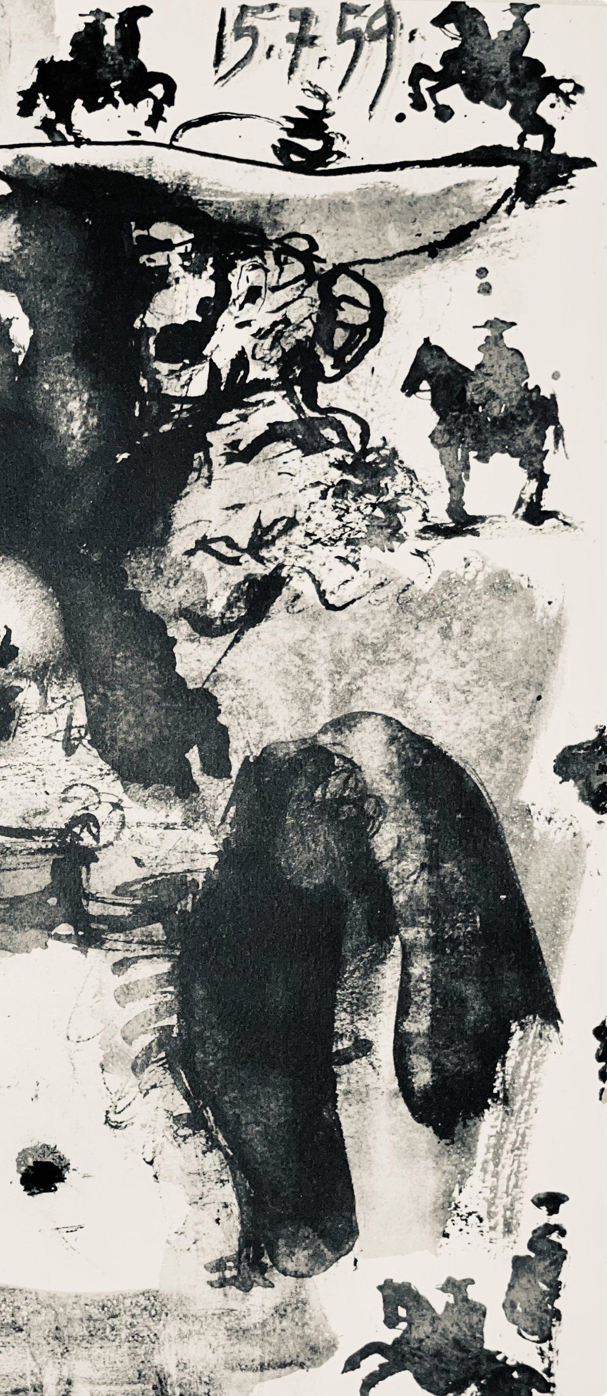 Pablo Picasso, Composition (Bloch 1276; Czwiklitzer 23), Toros y Toreros, Limited Edition Lithograph