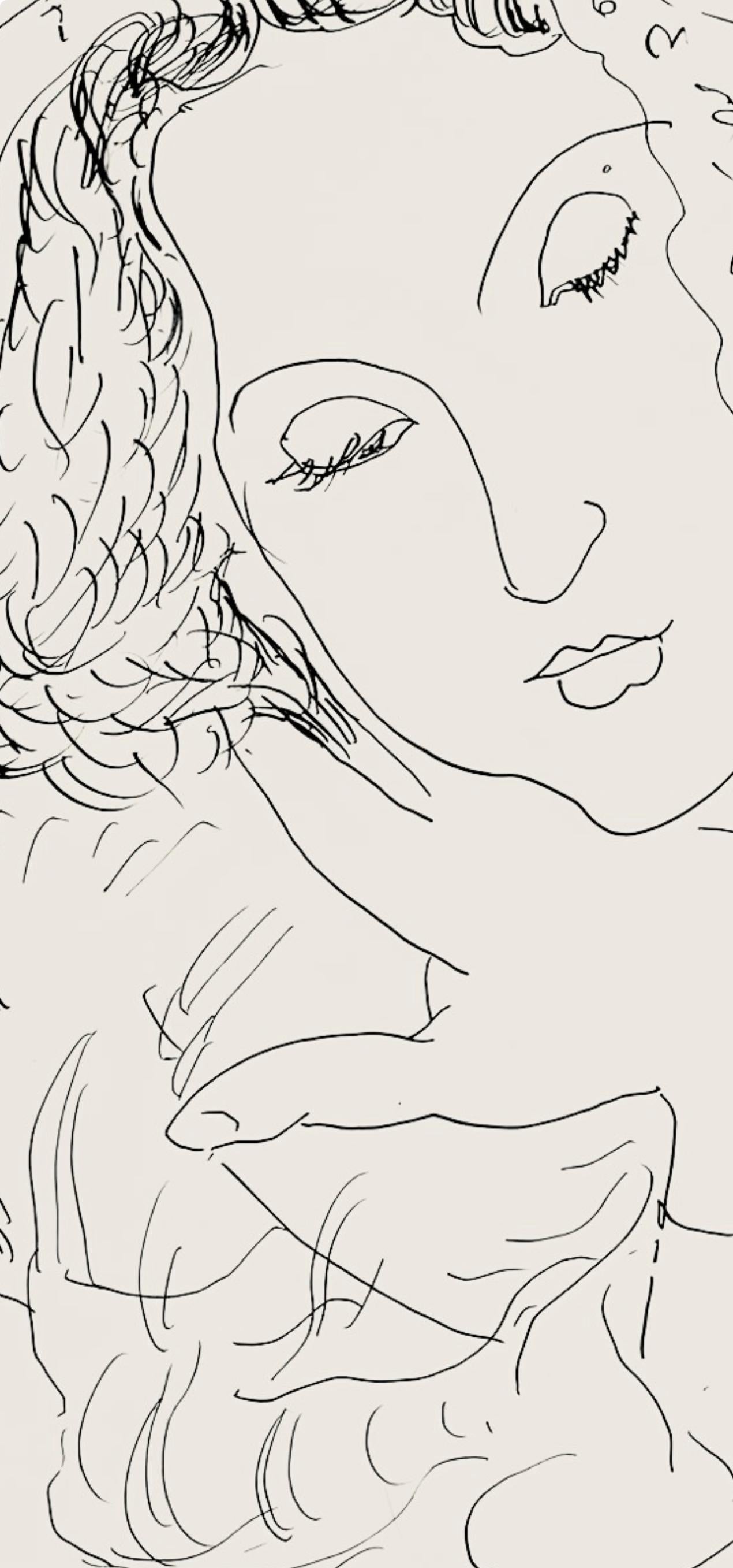 Henri Matisse, Série I, var. 2 (Duthuit 9), Henri Matisse, Dessins, Thèmes et variations, Limited Edition Lithograph