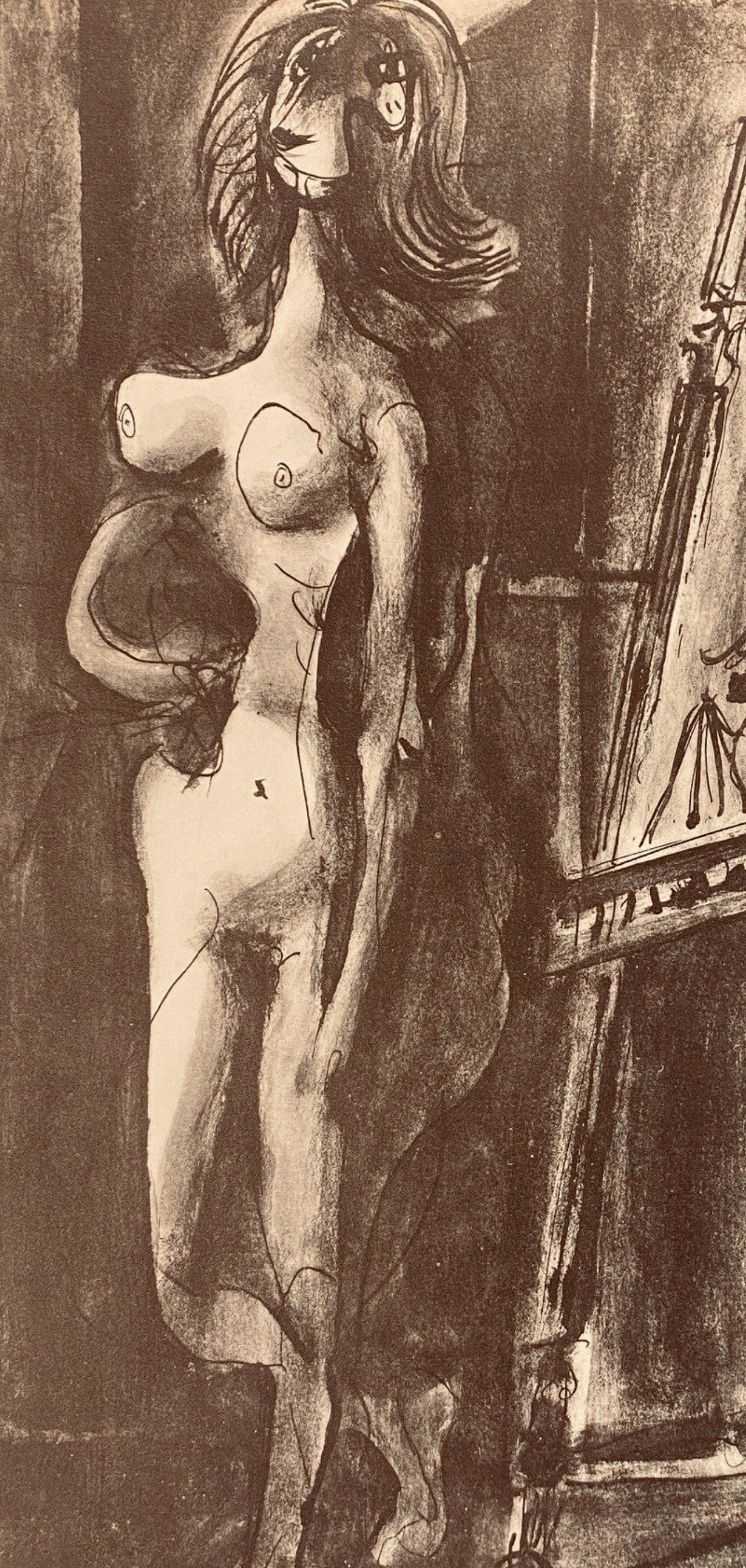 Pablo Picasso, Composition, Carnet de dessins de Picasso, Cahiers d’Art, Limited Edition Lithograph