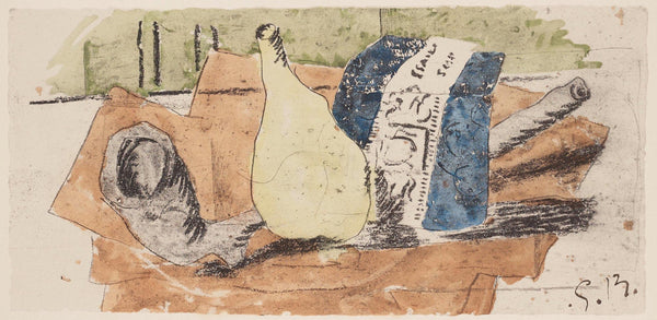 Georges Braque, Composition, Braque Espaces, 13 Dessins, Lavis, Aquarelles, Limited Edition Lithograph