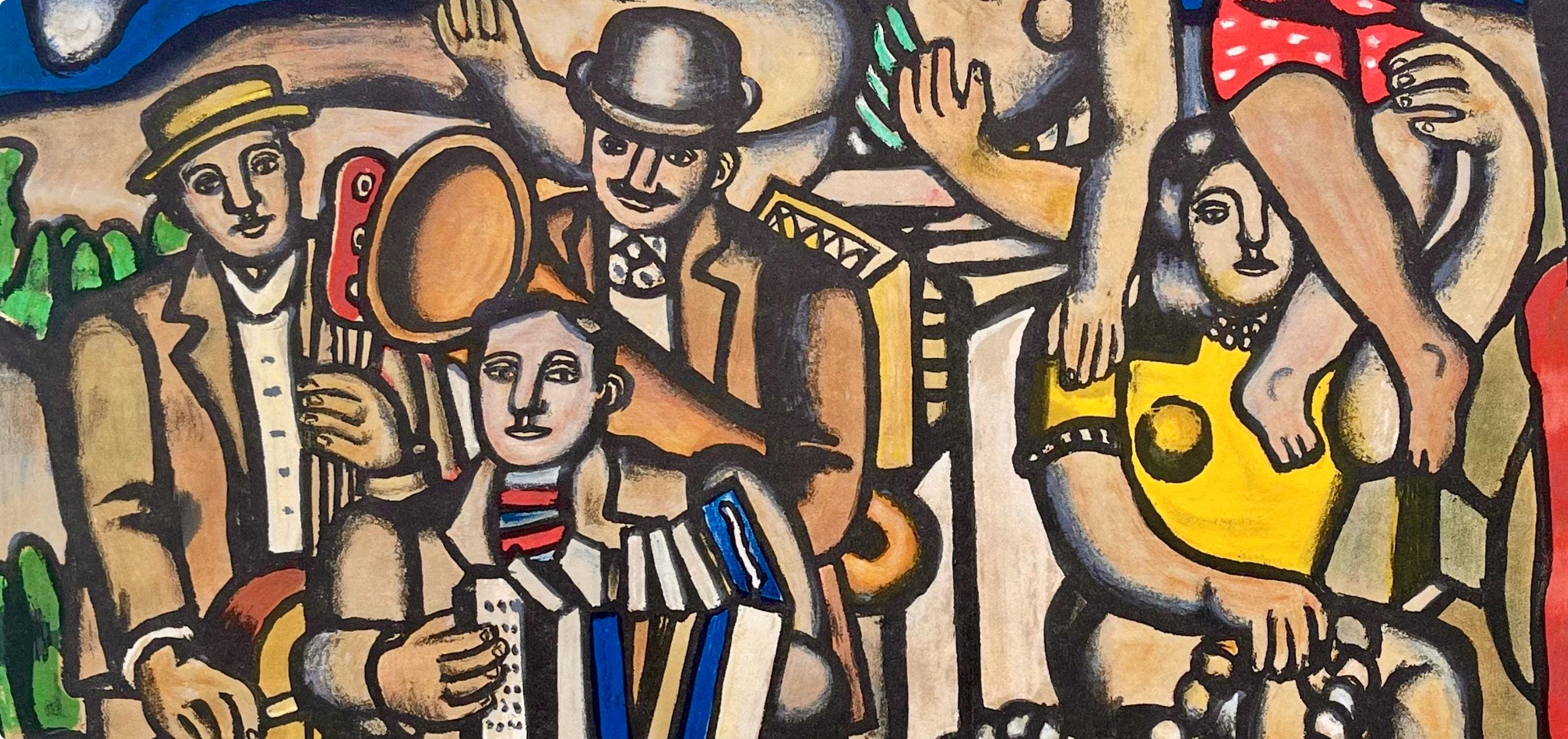 Fernand Léger, Composition, Derrière le miroir, Limited Edition Lithograph