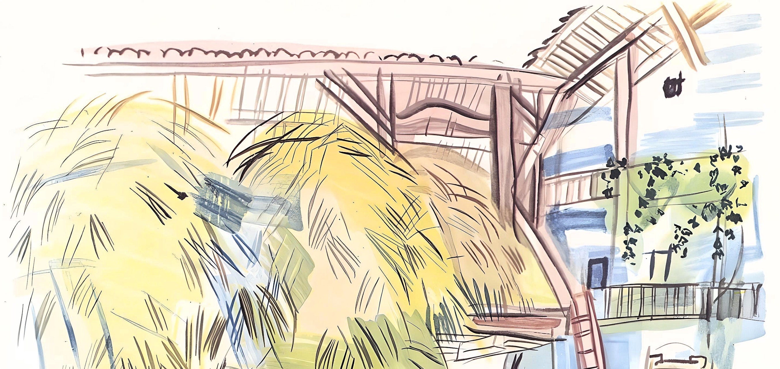 Raoul Dufy, La belle grange de Lestel, Vacances forcées