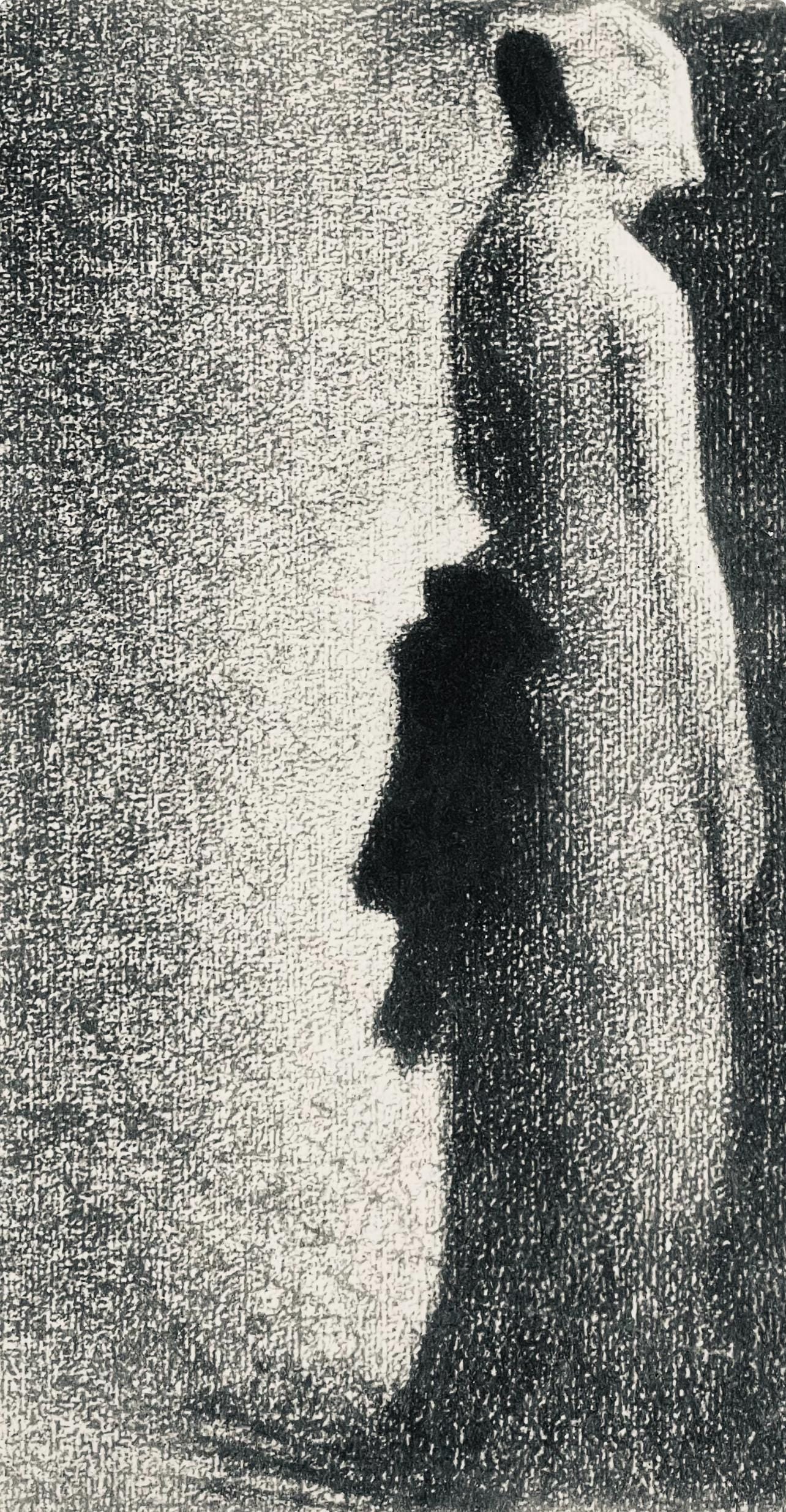 Georges Seurat, Le nœud noir, Seurat, Limited Edition Lithograph