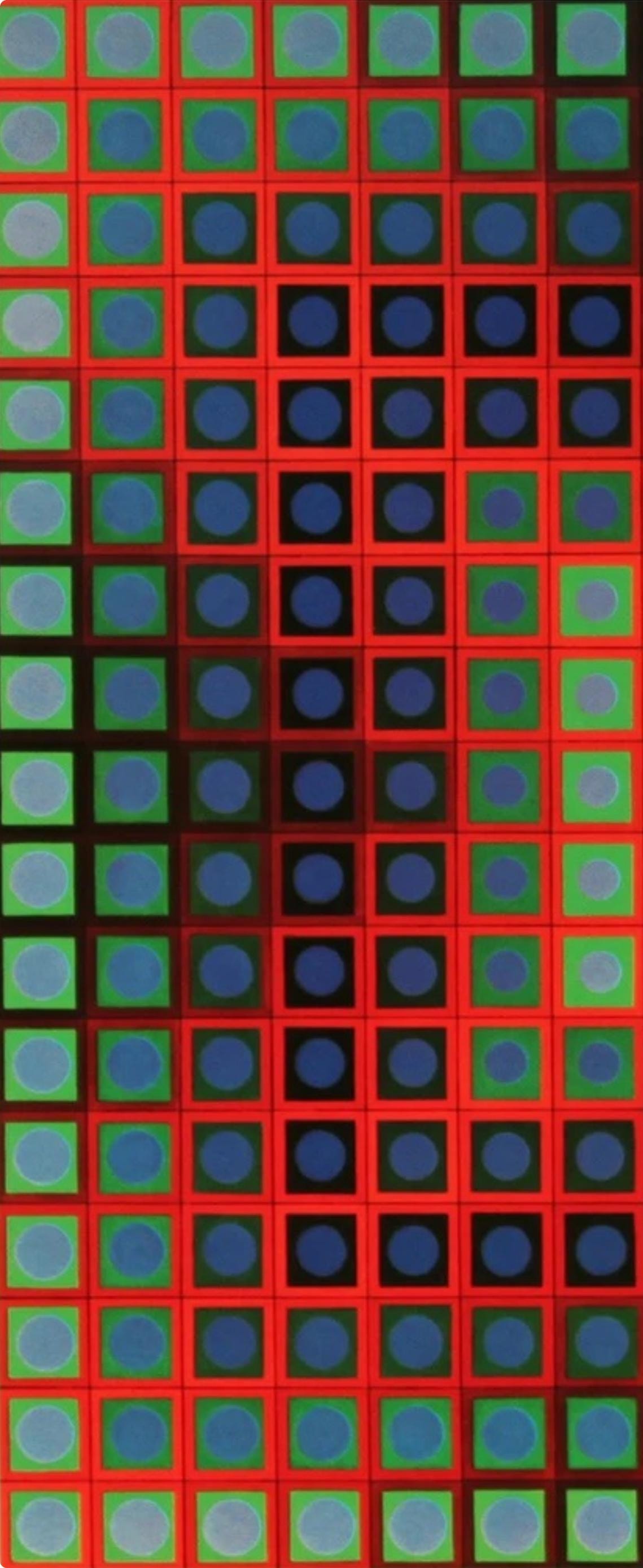 Victor Vasarely, Composition, Folklore Planétaire, Limited Edition Héliogravure
