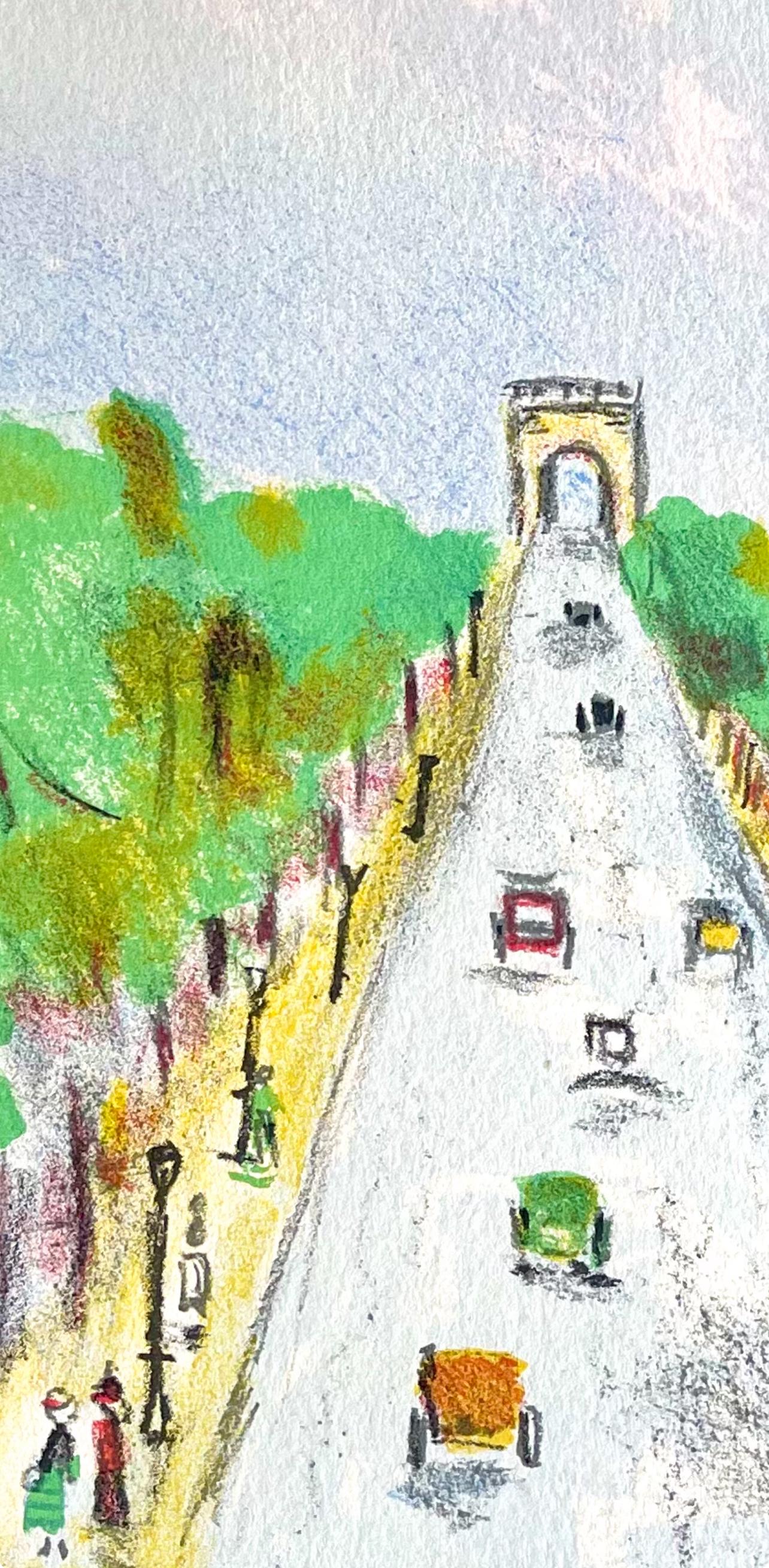 Maurice Utrillo, Arc de triomphe (Champs-Elysées), Paris Capitale, Limited Edition Lithograph