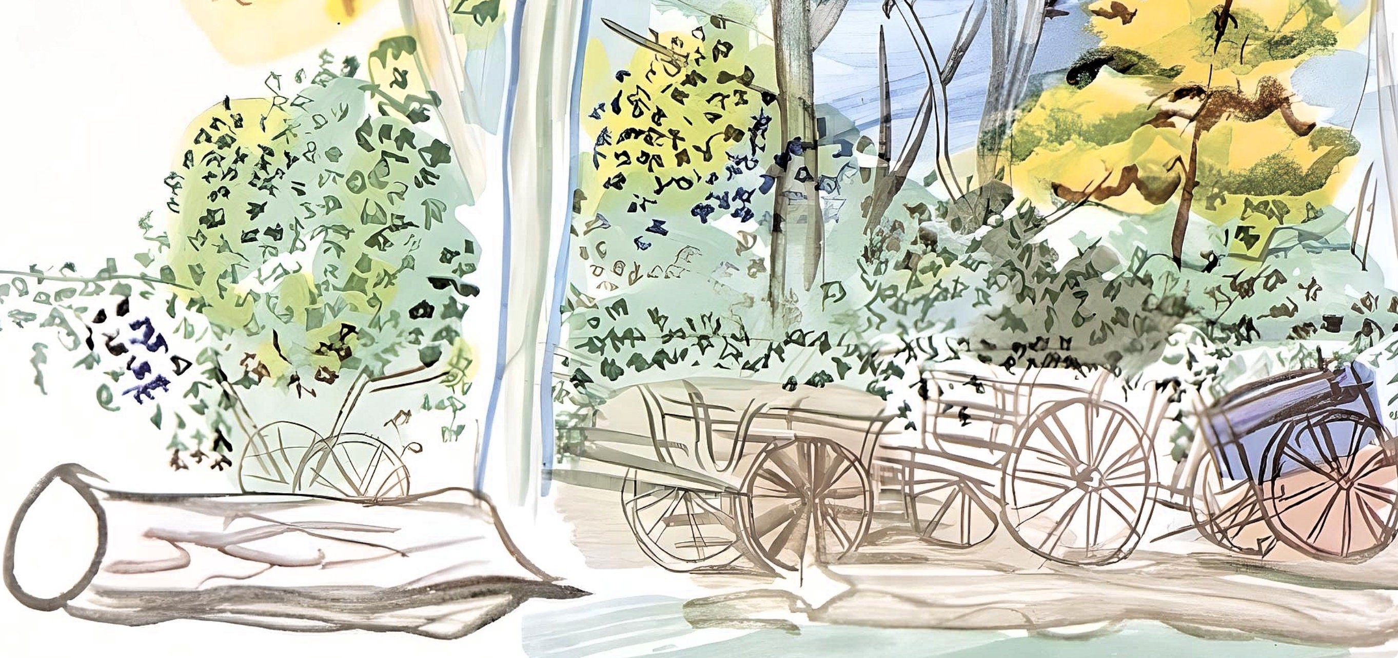 Raoul Dufy, Le cimetière des carrioles, Vacances forcées