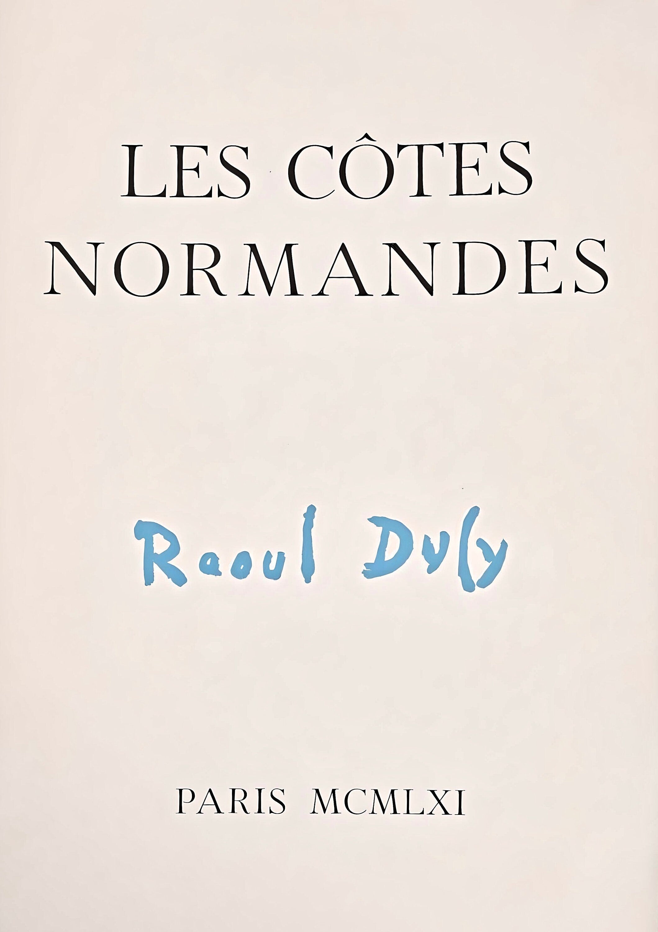Raoul Dufy, Composition, Les Côtes Normandes, Limited Edition Lithograph