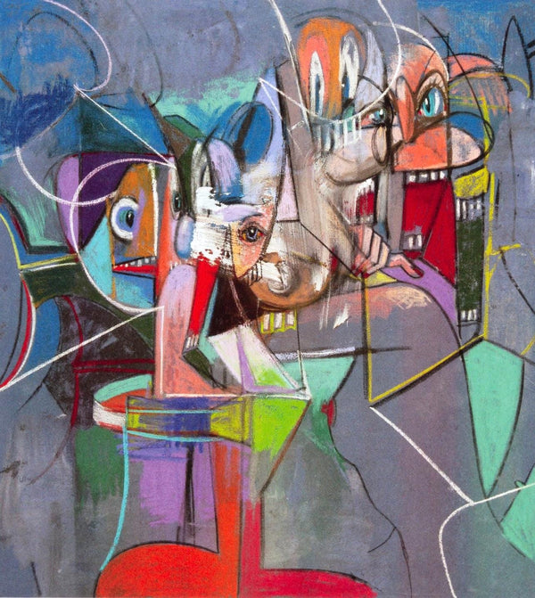 George Condo, Heads and Toes, Drawing Paintings, Limited Edition Four Color Process Print