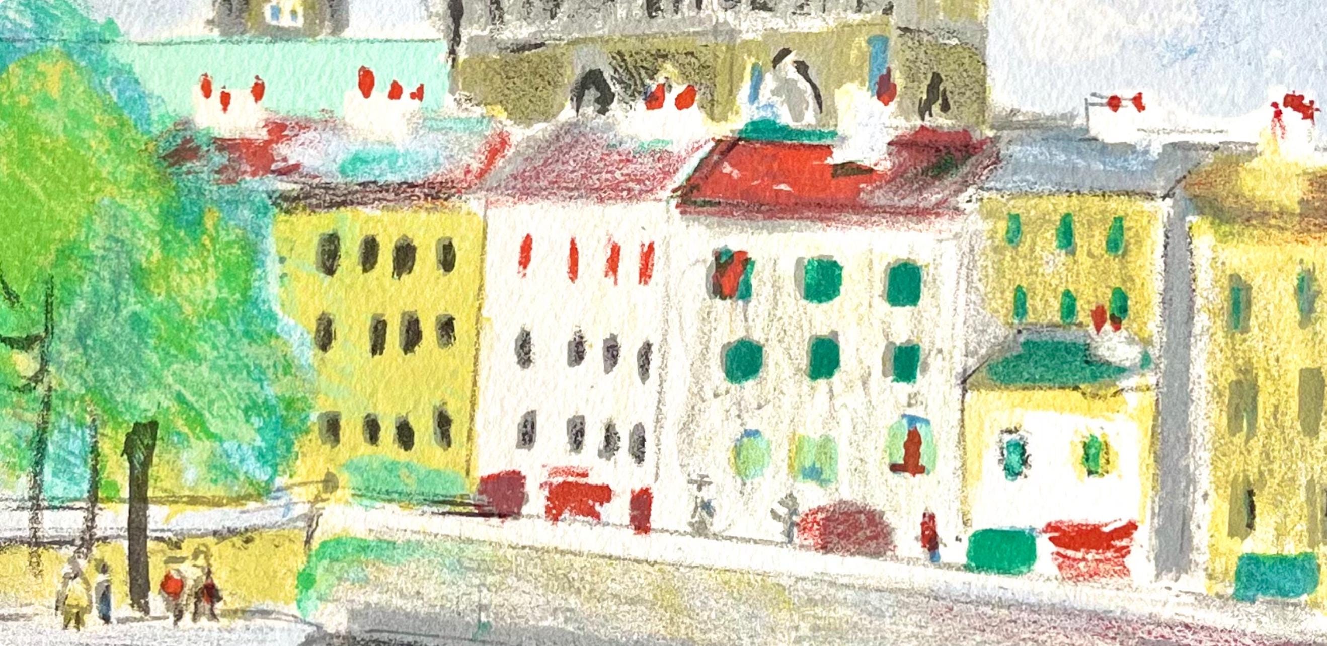 Maurice Utrillo, à Notre-Dame (La Cité), Paris Capitale, Limited Edition Lithograph