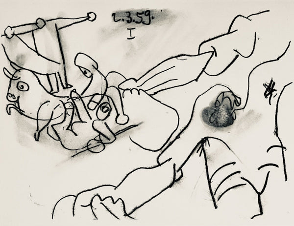 Pablo Picasso, Composition (Bloch 1276; Czwiklitzer 23), Toros y Toreros, Limited Edition Lithograph