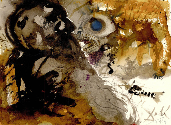 Salvador Dali, Composition (Michler/Löpsinger 1600; Field 69-3), Biblia Sacra, Limited Edition Lithograph