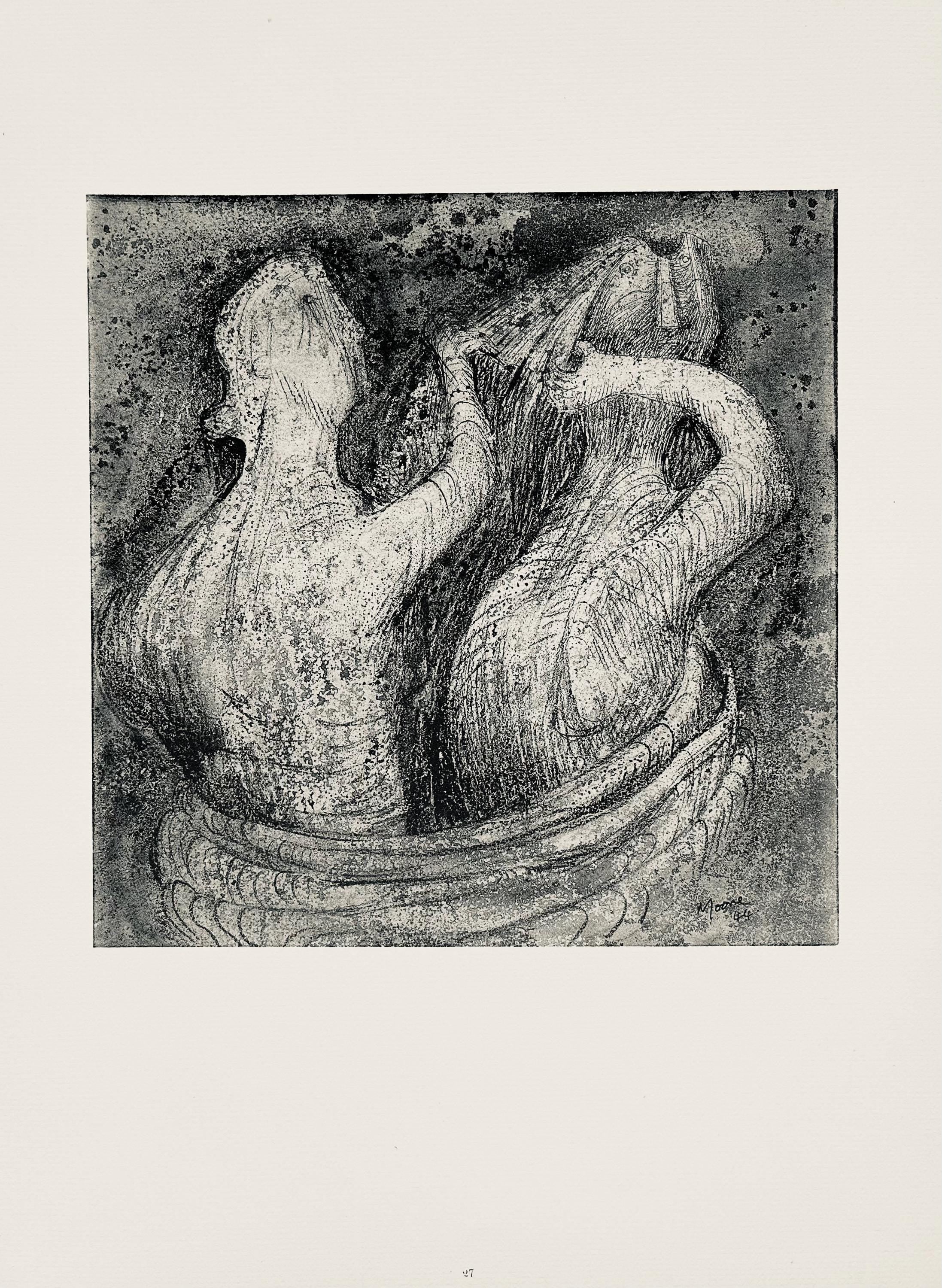 Henry Moore, Hair Combing, The Drawings of Henry Moore, Limited Edition Lithograph