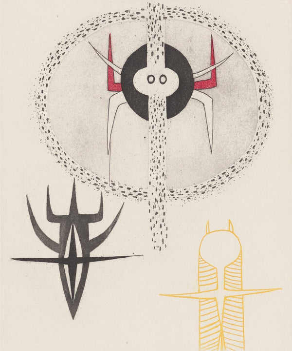 Wifredo Lam 林飛龍, Composition, Feuilles éparses, Limited Edition Etching