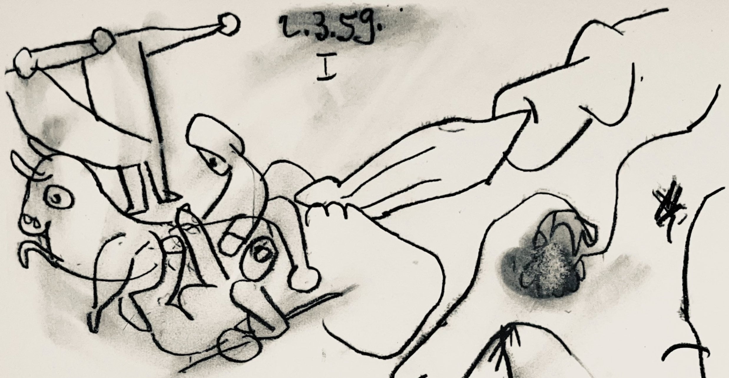 Pablo Picasso, Composition (Bloch 1276; Czwiklitzer 23), Toros y Toreros, Limited Edition Lithograph