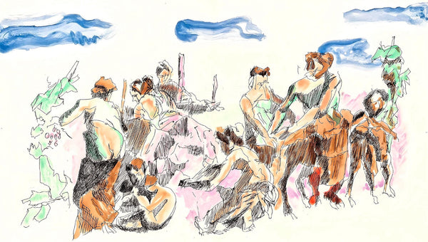 Jacques Villon, Composition (Ginestet/Pouillon 42-64), Hésiode, Les Travaux et les Jours, Limited Edition Etching