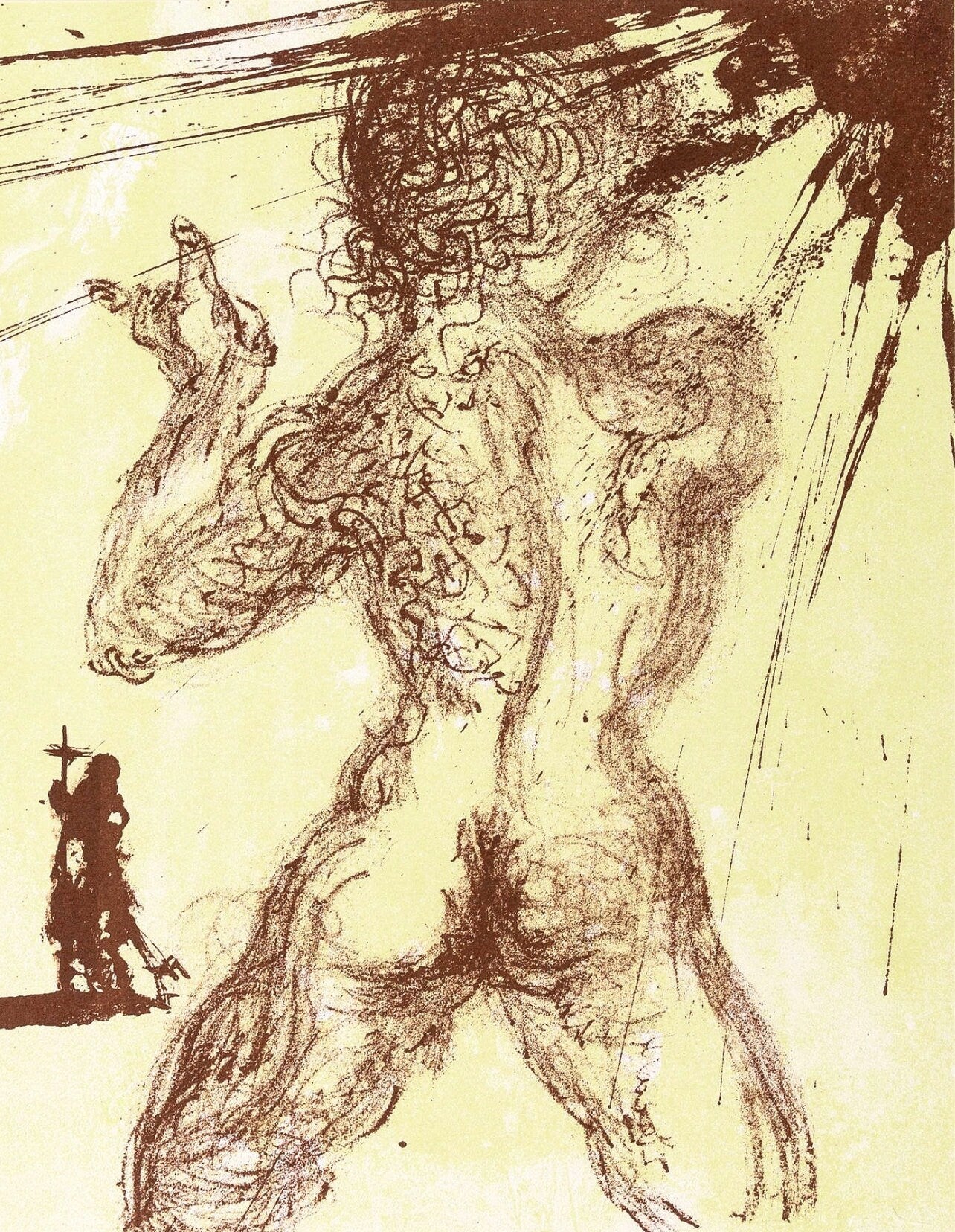 Salvador Dali, Composition (M/Löpsinger 1175; Field 67-2), Hommage a Meissonier, Limited Edition Lithograph