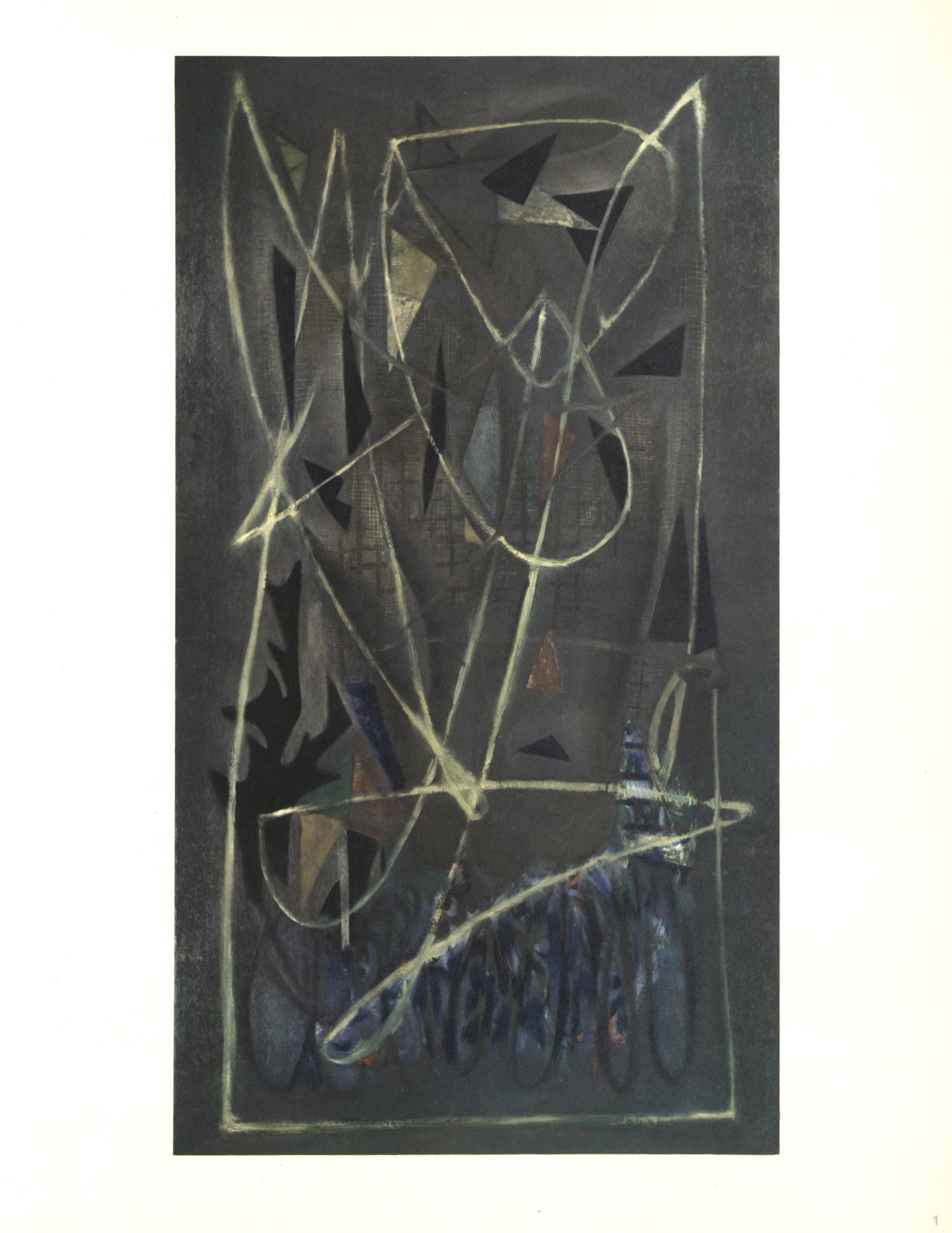 Nicolas de Staël, Composition, Nicolas de Staël, Peintres d'aujourd'hui, Limited Edition Lithograph