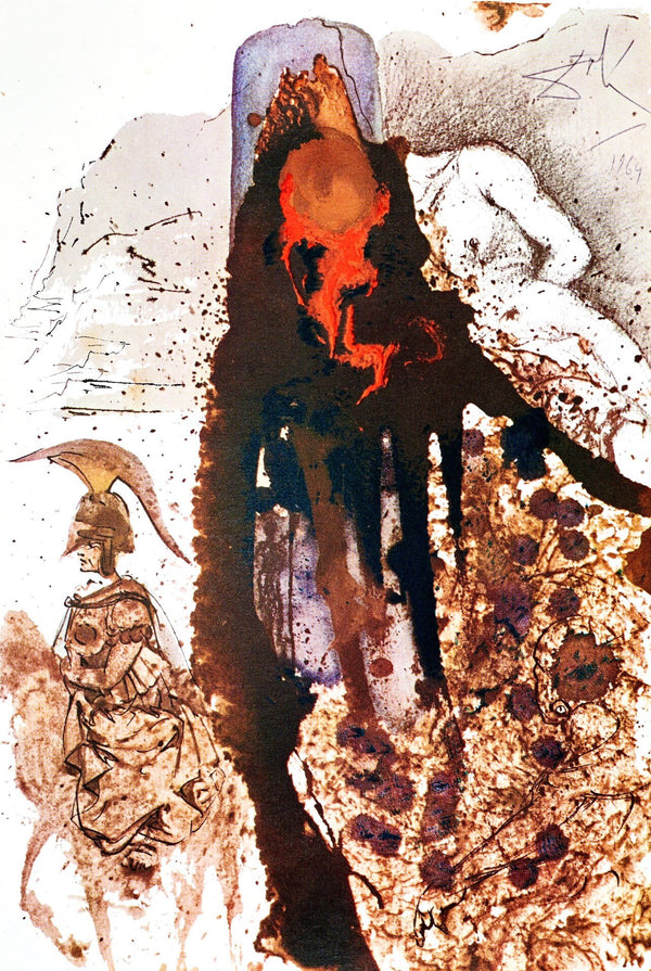 Salvador Dali, Composition (Michler/Löpsinger 1600; Field 69-3), Biblia Sacra, Limited Edition Lithograph