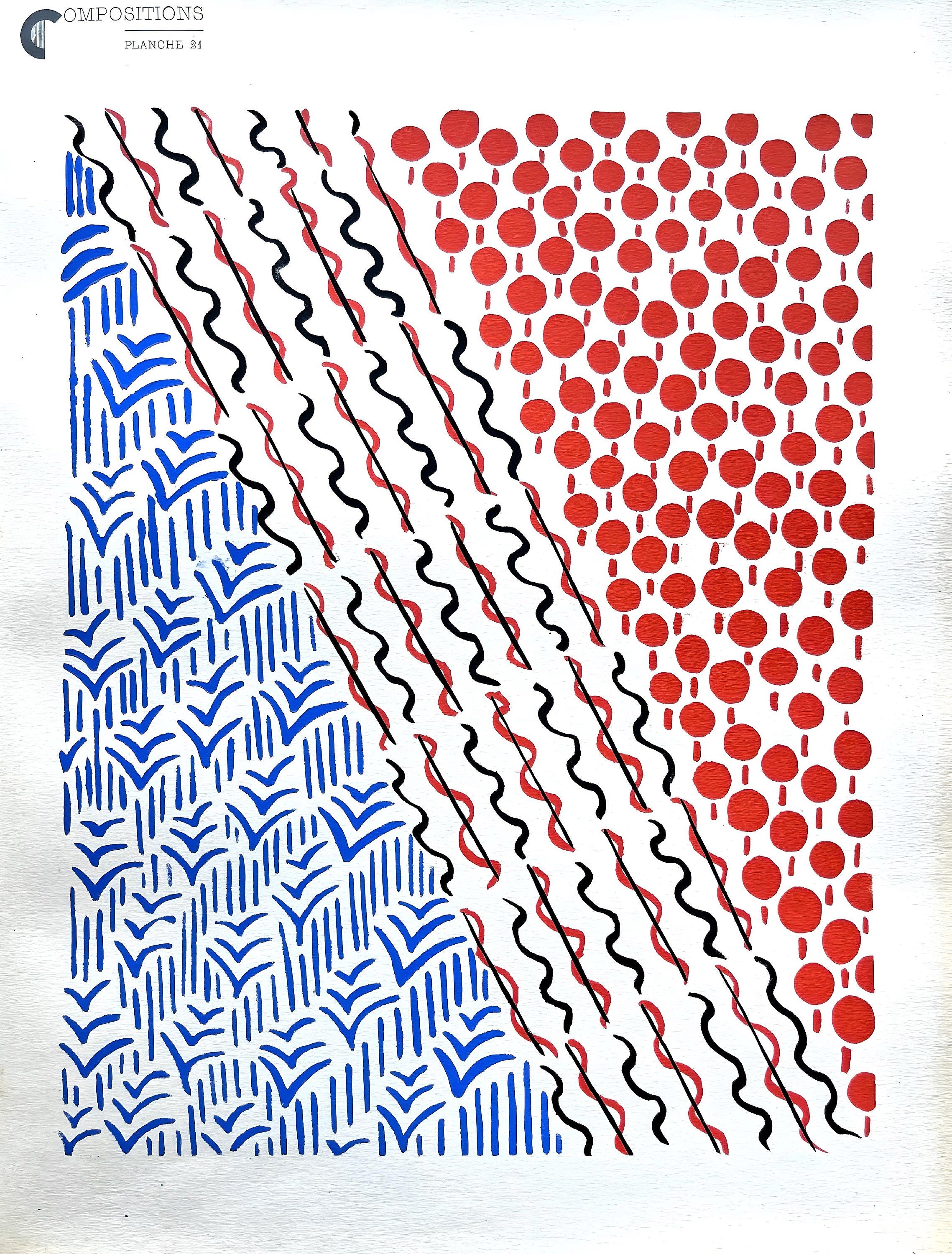 Sonia Delaunay, Planche No. 21, Compositions, couleurs, idées: Sonia Delaunay, Limited Edition Lithograph