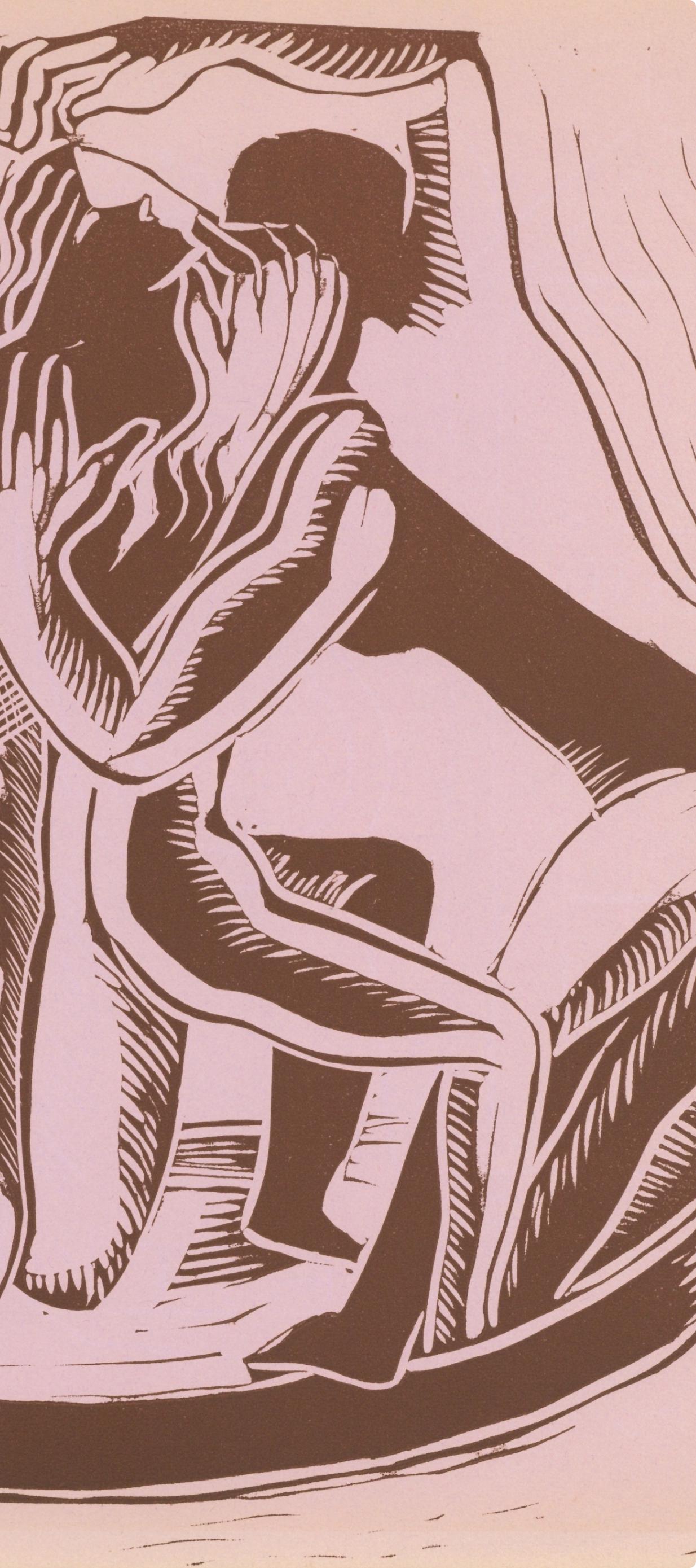 Ossip Zadkine, Composition, XXe siècle, Limited Edition Linocut