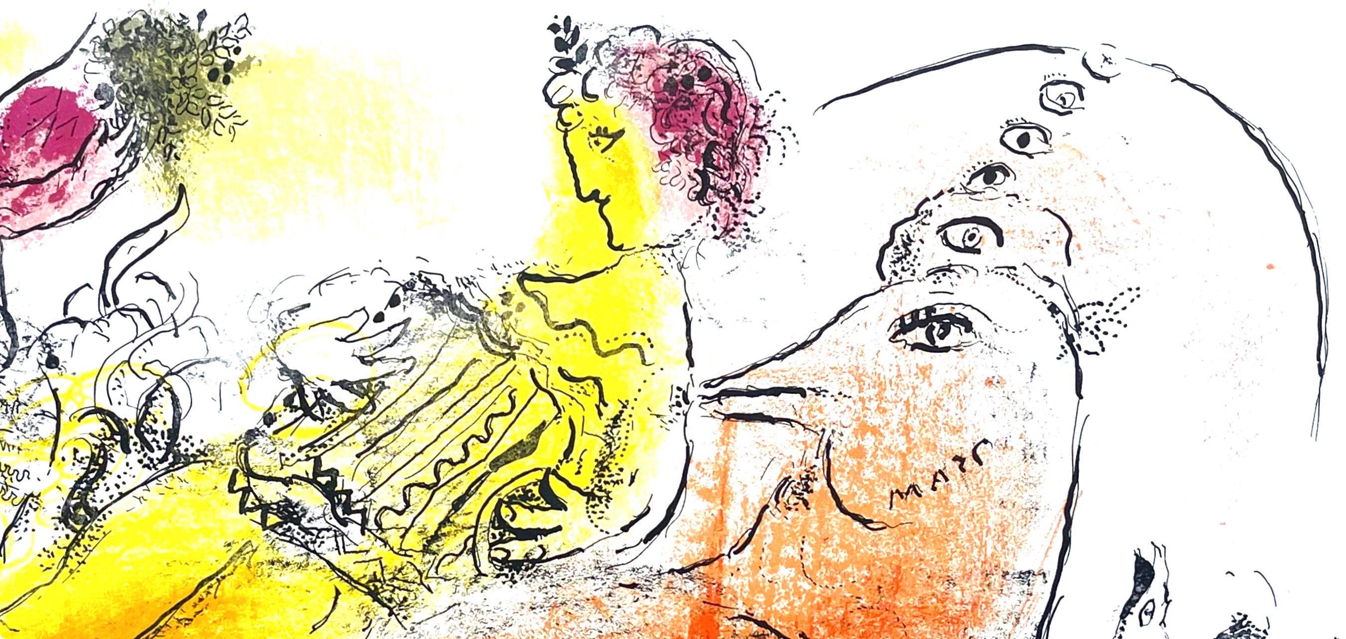Marc Chagall, Composition (Cramer 33; Mourlot 204), Derrière le miroir, Limited Edition Lithograph