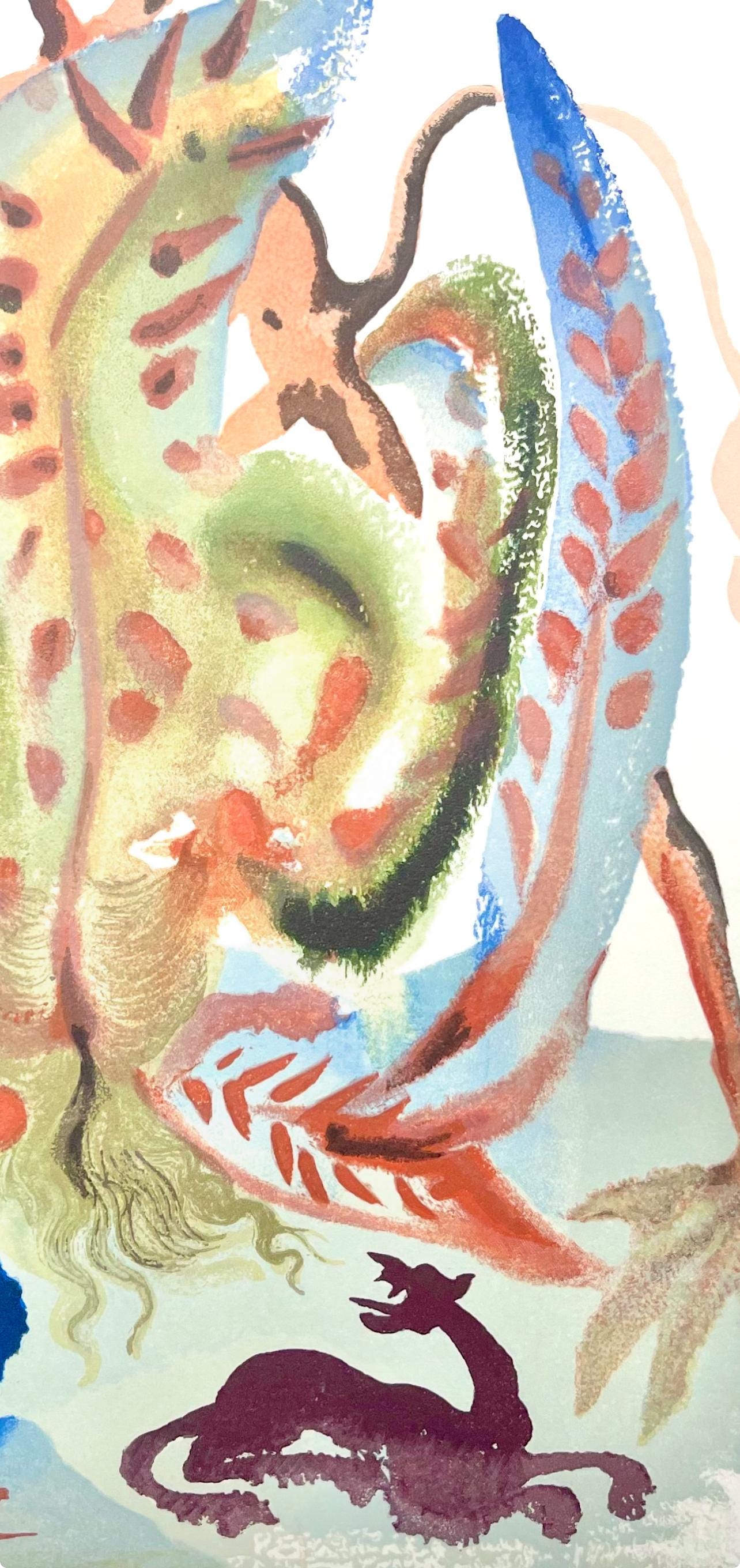 Salvador Dali, Fegefeuer XXIII (Field 189-200; Michler/Löpsinger 1039-1138), Die Göttliche Komödie, Signed, Limited Edition Woodcut