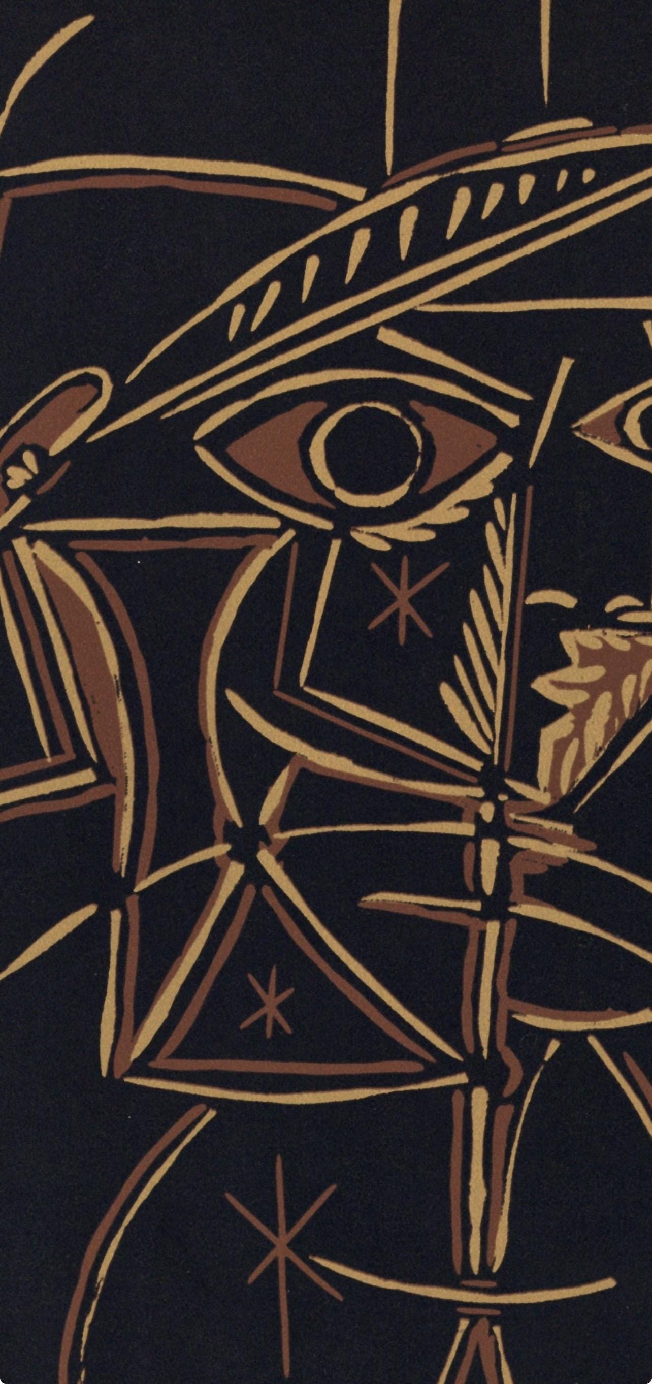 Pablo Picasso, Bust of a Woman: Jacqueline (Orozco 214), Grabados al linóleo, Limited Edition Linocut