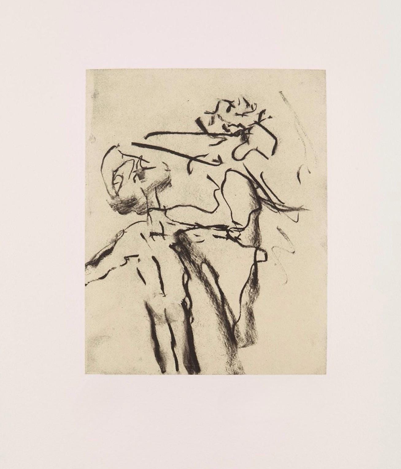 Willem de Kooning, Composition, Poems, Limited Edition Lithograph