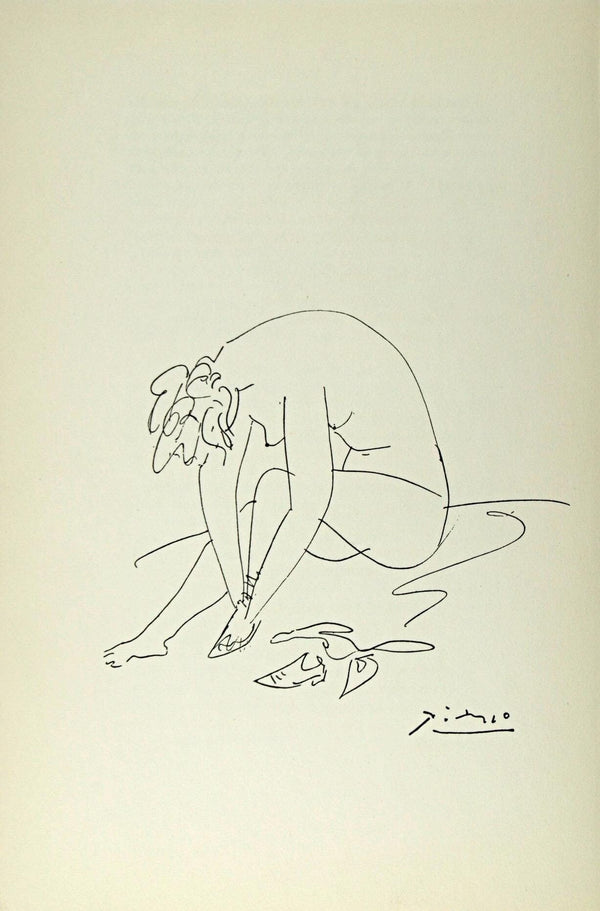 Pablo Picasso, Composition, Sous le Manteau de Feu, Limited Edition Lithograph