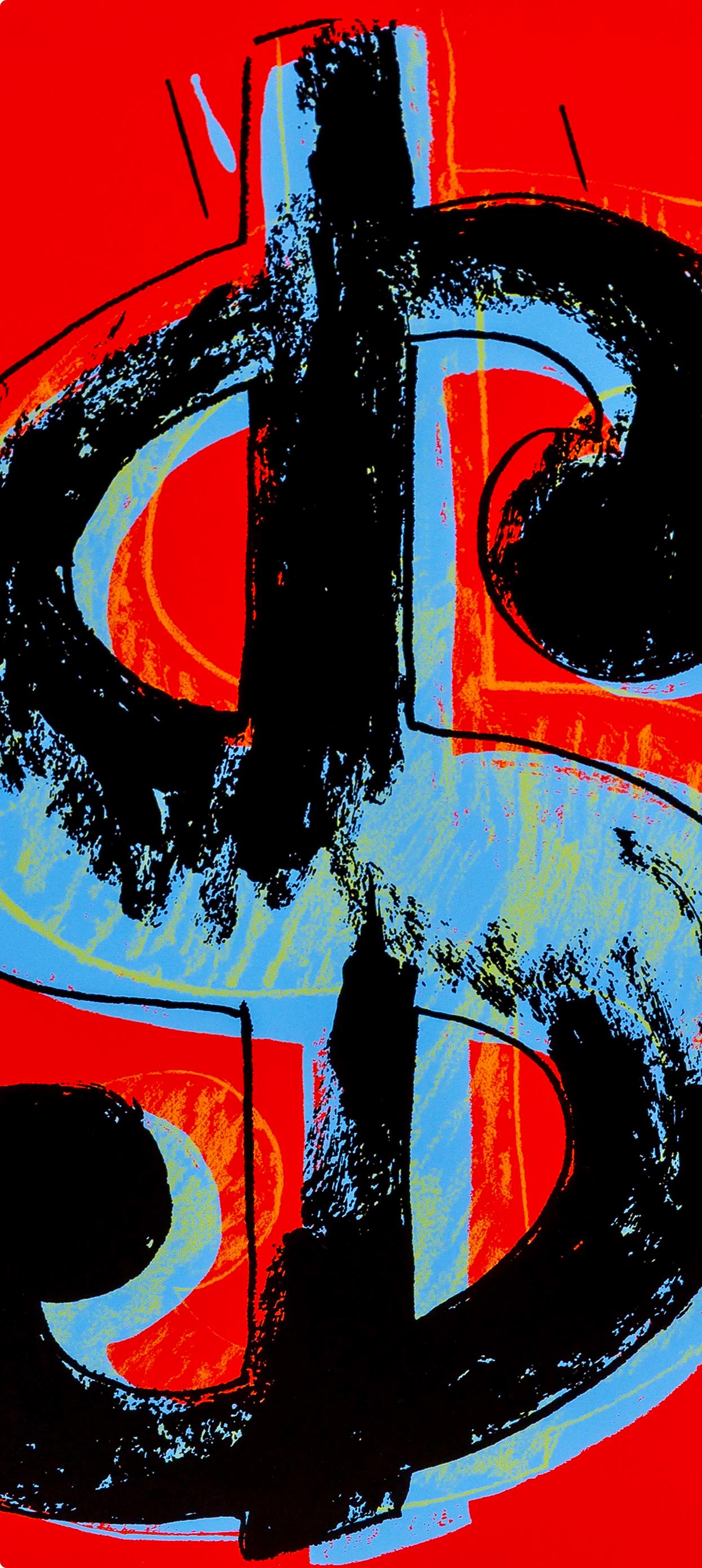 Andy Warhol, Dollar Sign, Red, Official Limited Edition, Sunday B. Morning, Silkscreen