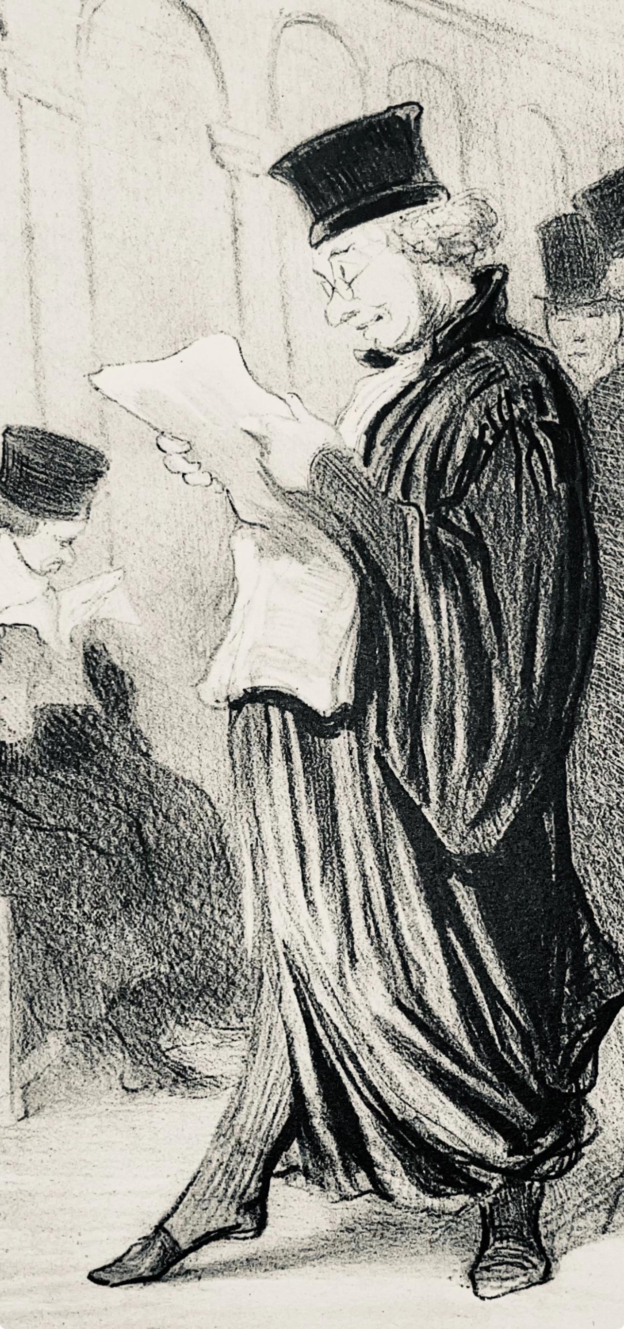 Honoré Daumier, Composition, Honoré Daumier, Law and Justice, Limited Edition Lithograph