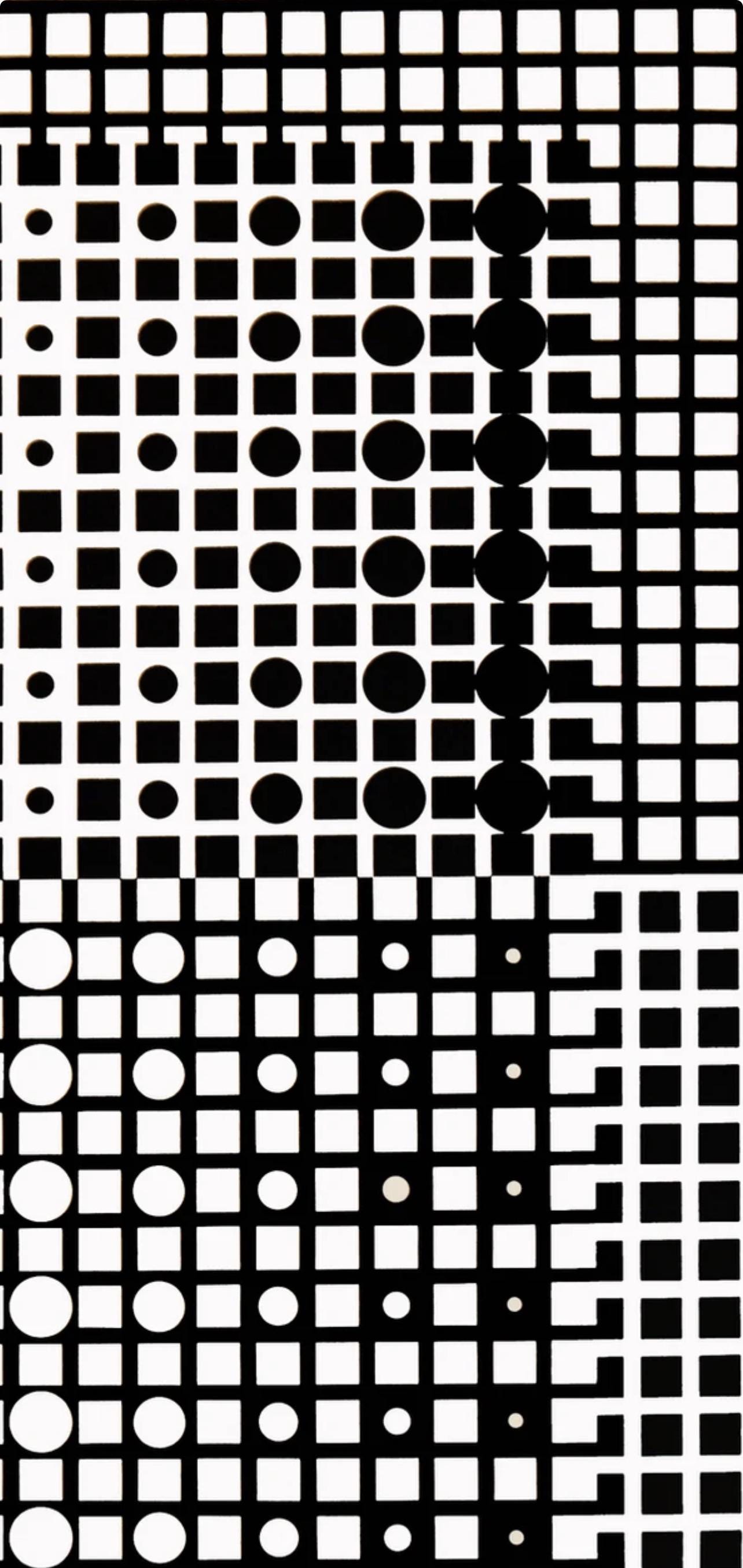 Victor Vasarely, Composition, Corpusculaires, Limited Edition Héliogravure