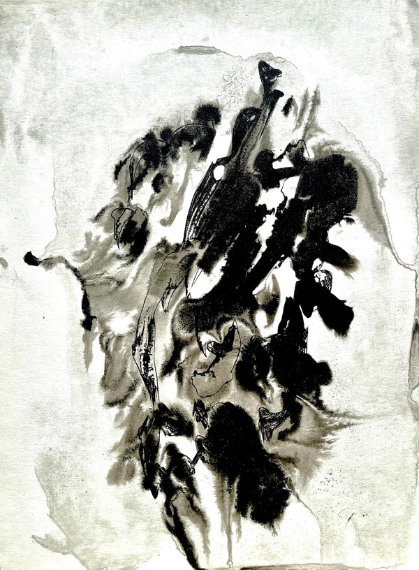 François Fiedler, Composition, Derrière le miroir, Limited Edition Lithograph