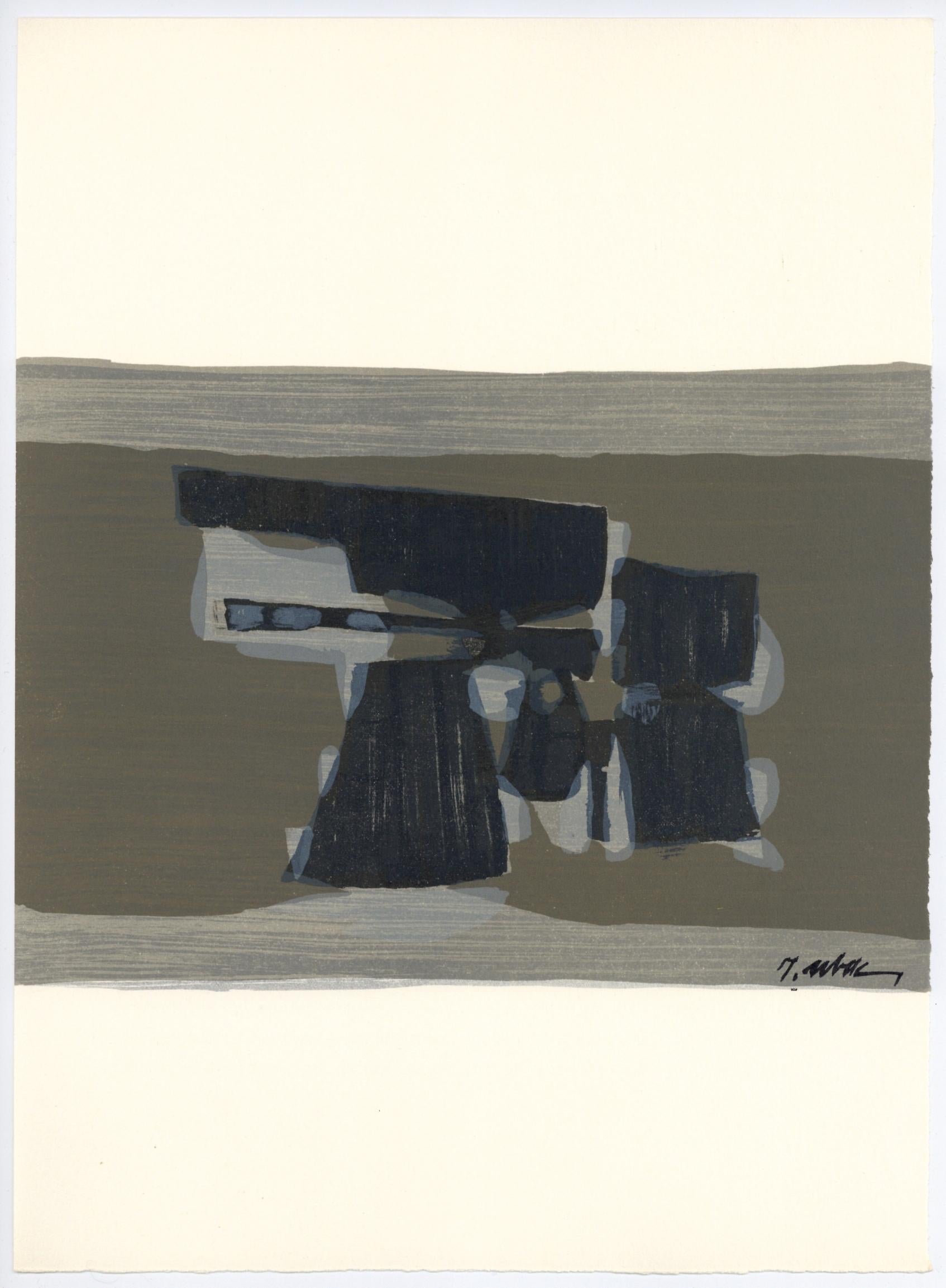Raoul Ubac, Charrue, l’Hommage à Georges Braque, Derrière le miroir, Limited Edition Lithograph