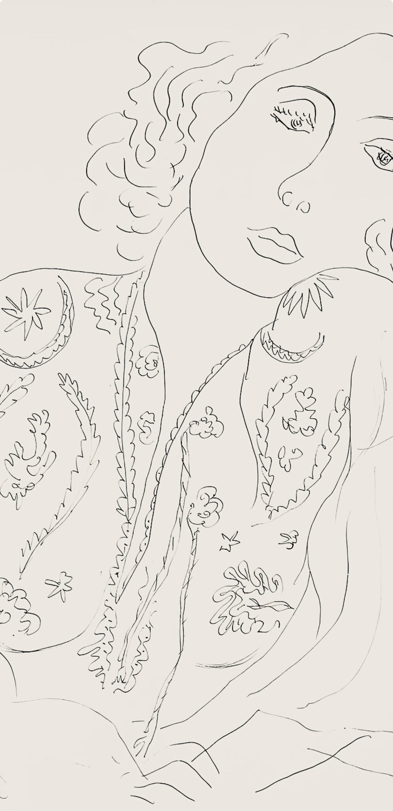 Henri Matisse, Série I, var. 13 (Duthuit 9), Henri Matisse, Dessins, Thèmes et variations, Limited Edition Lithograph
