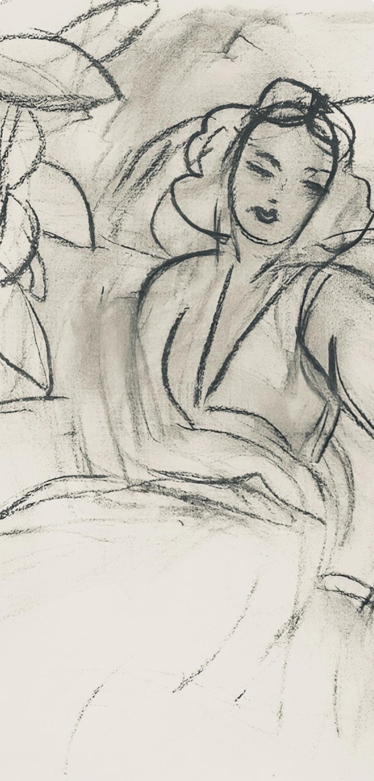 Henri Matisse, Série E, var. 1 (Duthuit 9), Henri Matisse, Dessins, Thèmes et variations, Limited Edition Lithograph