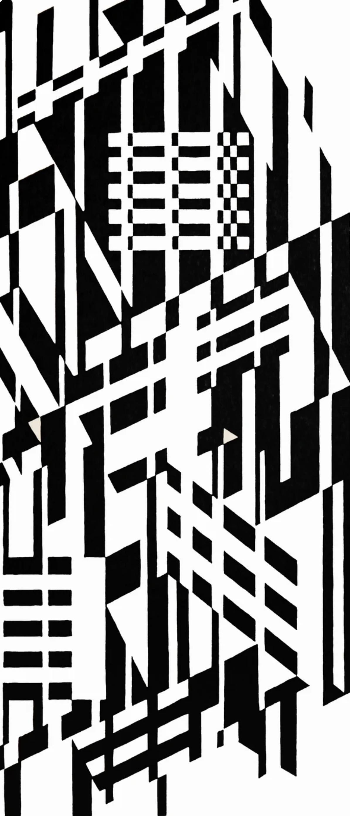Victor Vasarely, Composition, Linéaires, Limited Edition Héliogravure
