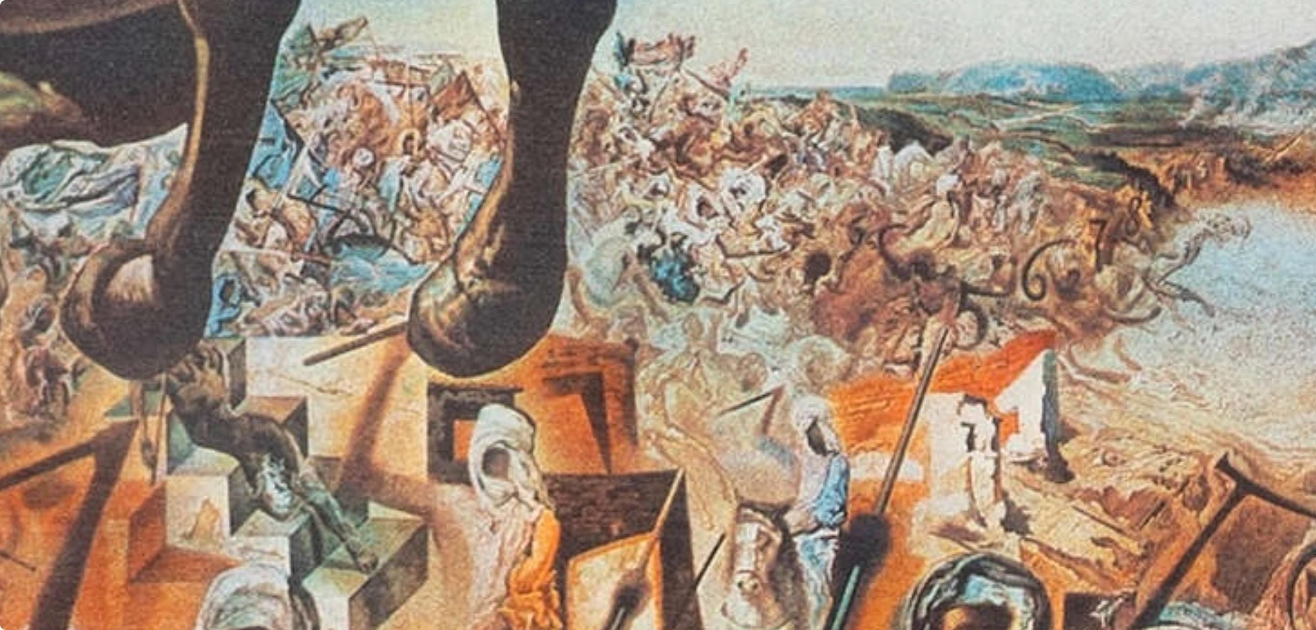 Salvador Dalí, La Batalla de Tetuán, XXe siècle, Limited Edition Lithograph