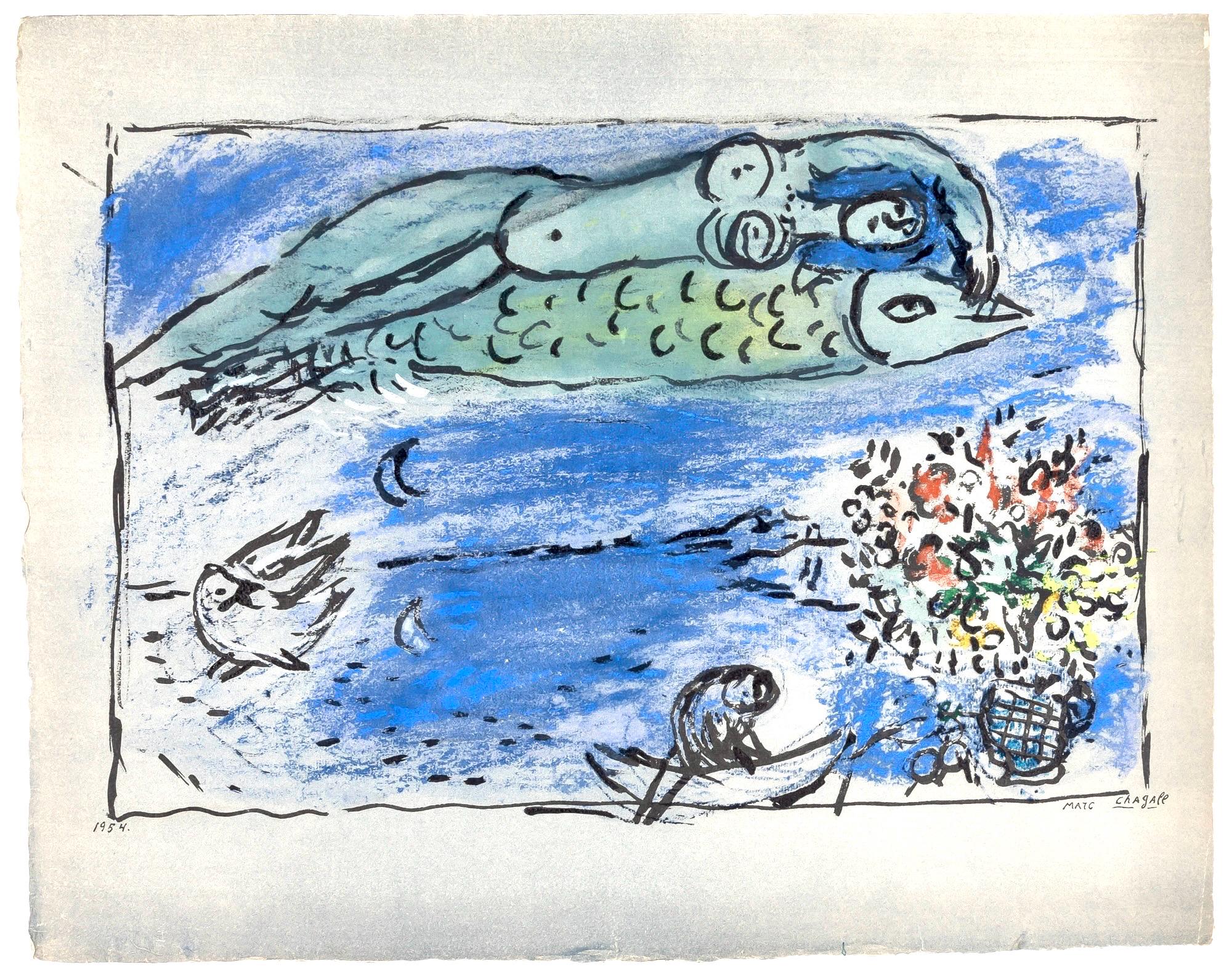 Marc Chagall, Composition, Couleur amour, Limited Edition Lithograph