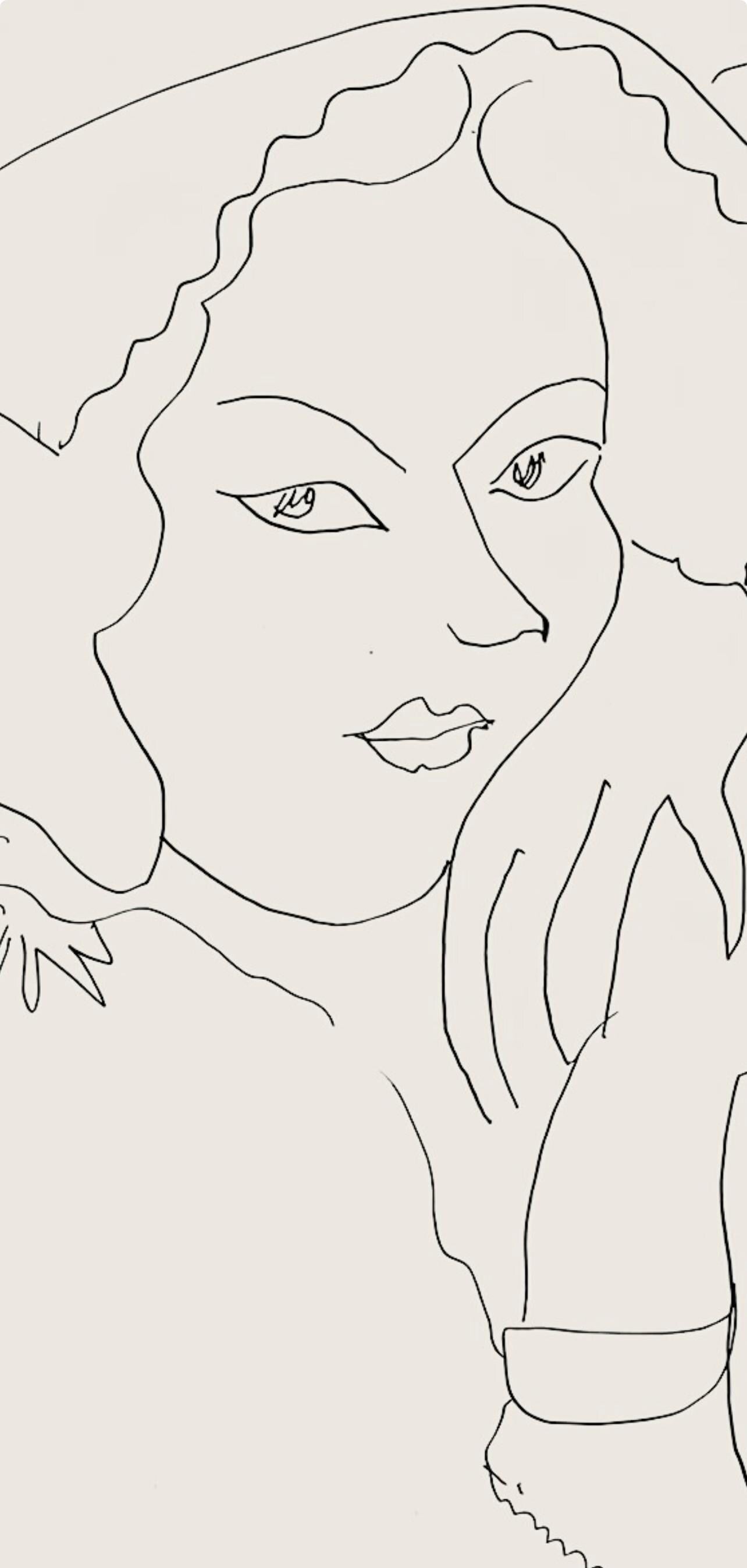 Henri Matisse, Série I, var. 9 (Duthuit 9), Henri Matisse, Dessins, Thèmes et variations, Limited Edition Lithograph